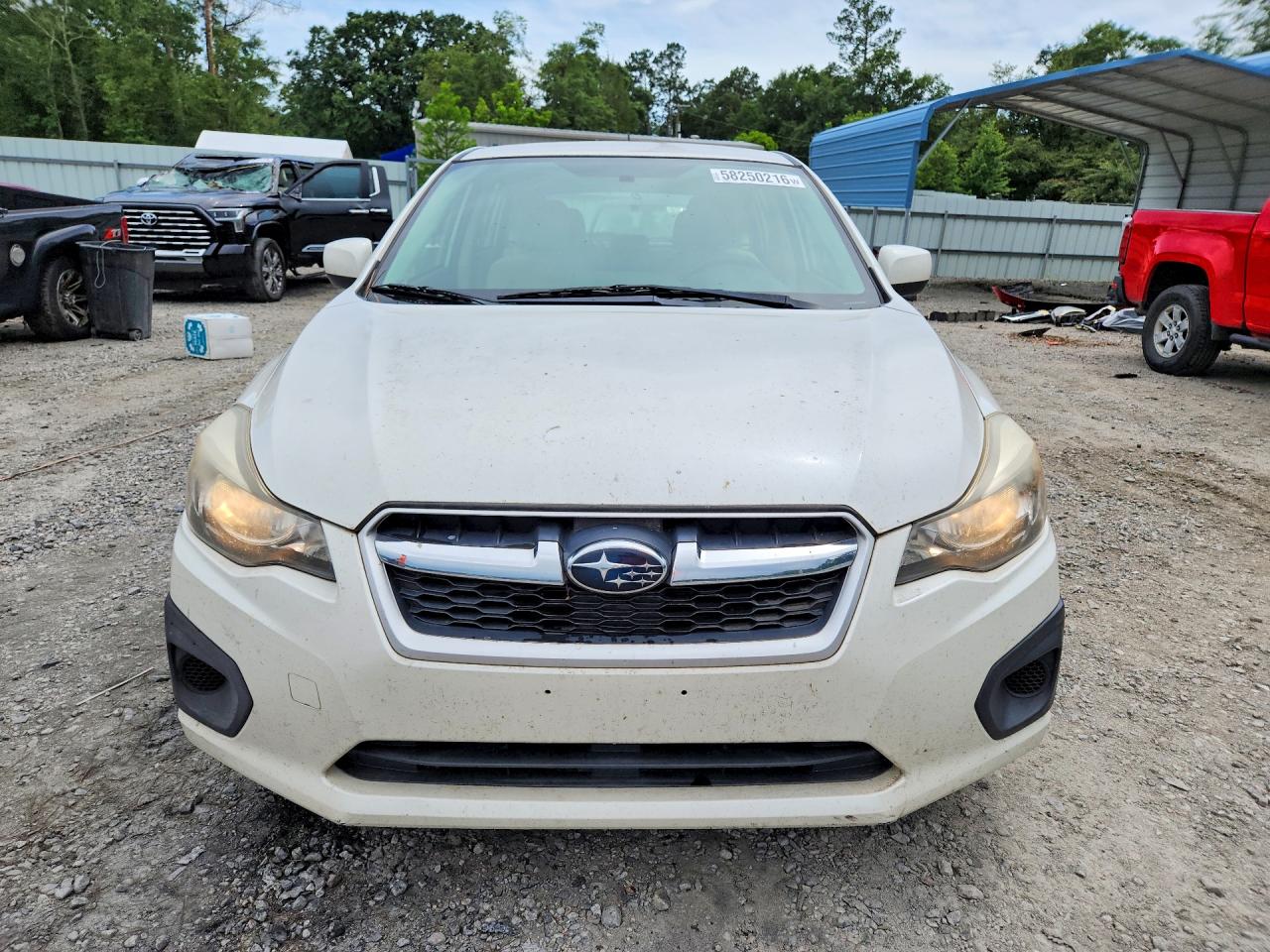 2012 Subaru Impreza Premium White vin: JF1GPAB6XCH243926