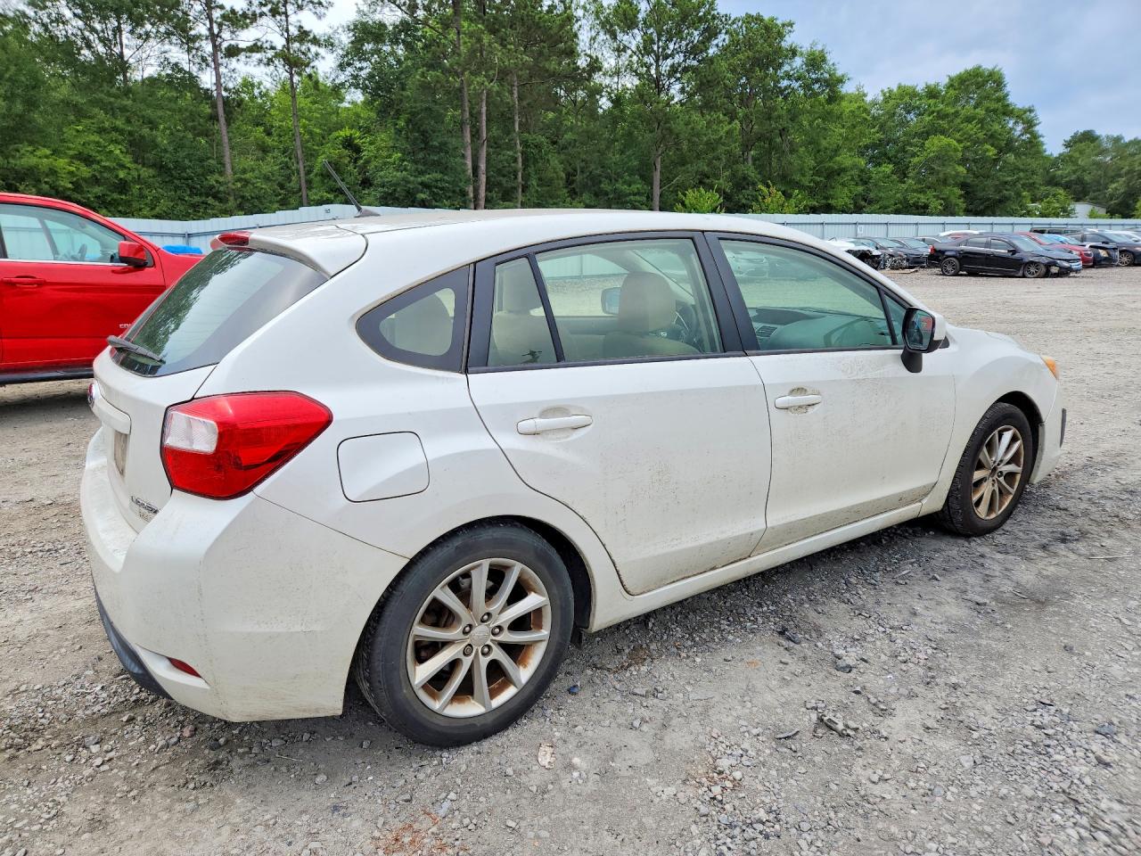 2012 Subaru Impreza Premium White vin: JF1GPAB6XCH243926