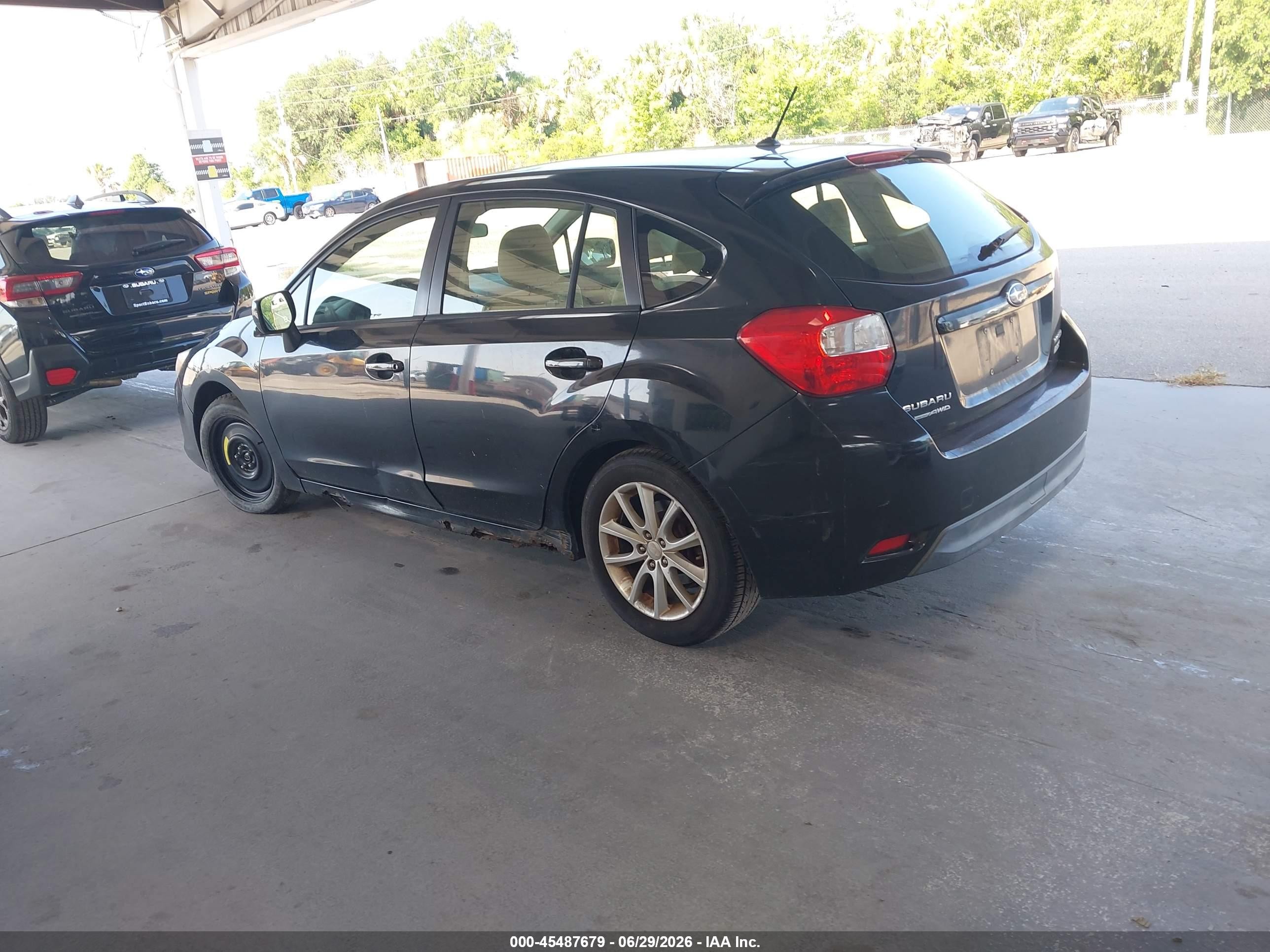 2013 Subaru Impreza 2.0i Premium Black vin: JF1GPAB6XDH814753