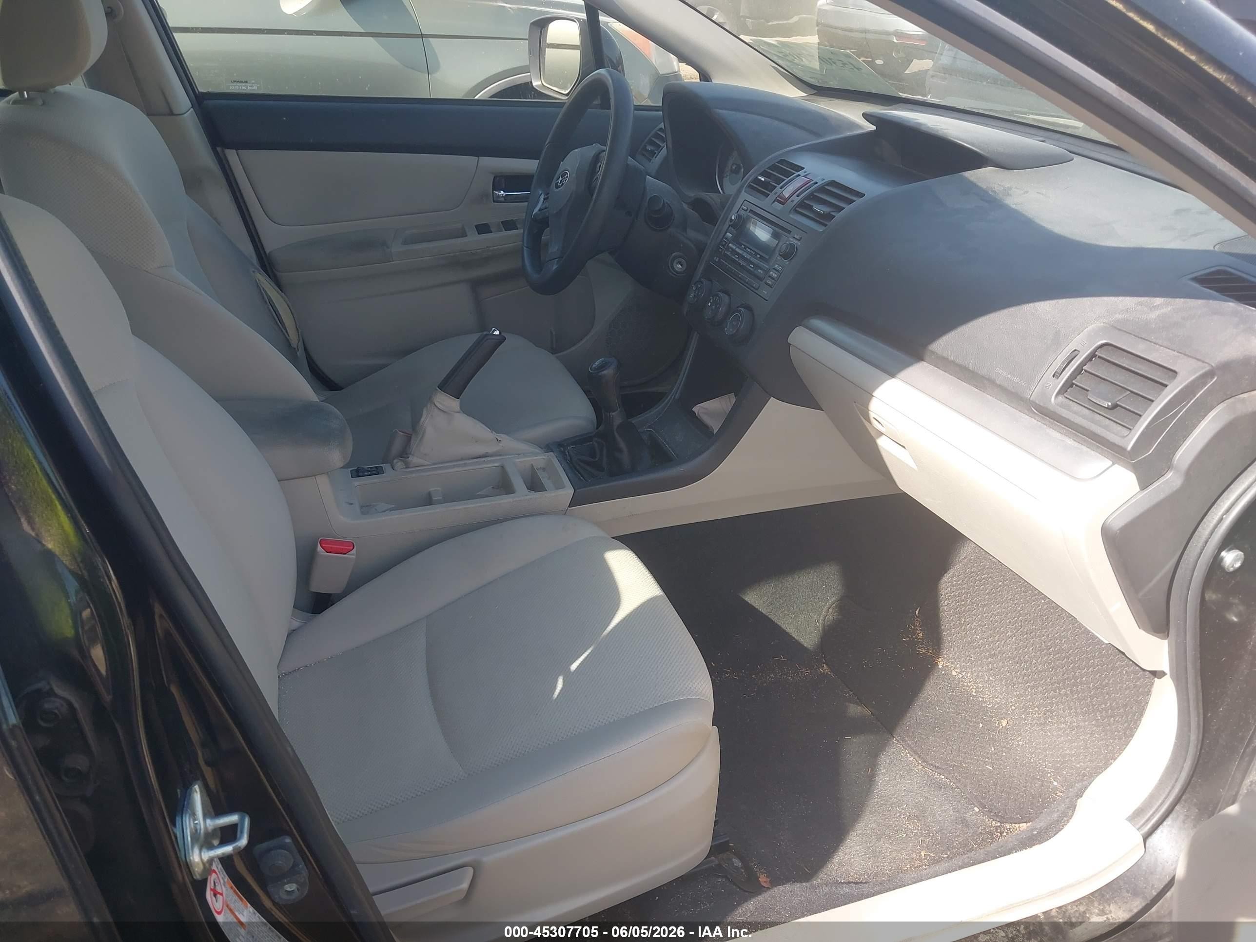 2012 Subaru Impreza 2.0i Premium Black vin: JF1GPAC60CG205495