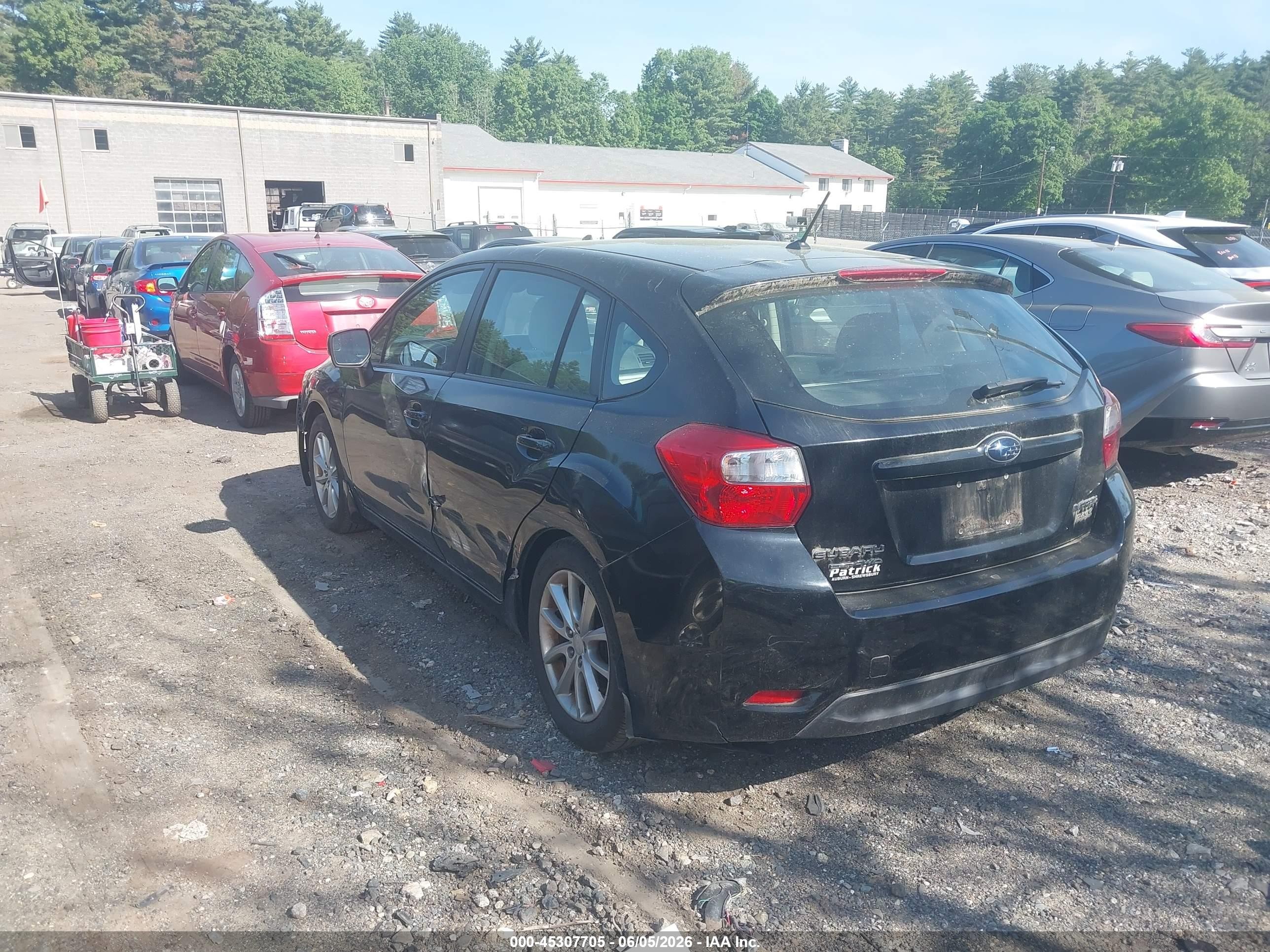2012 Subaru Impreza 2.0i Premium Black vin: JF1GPAC60CG205495