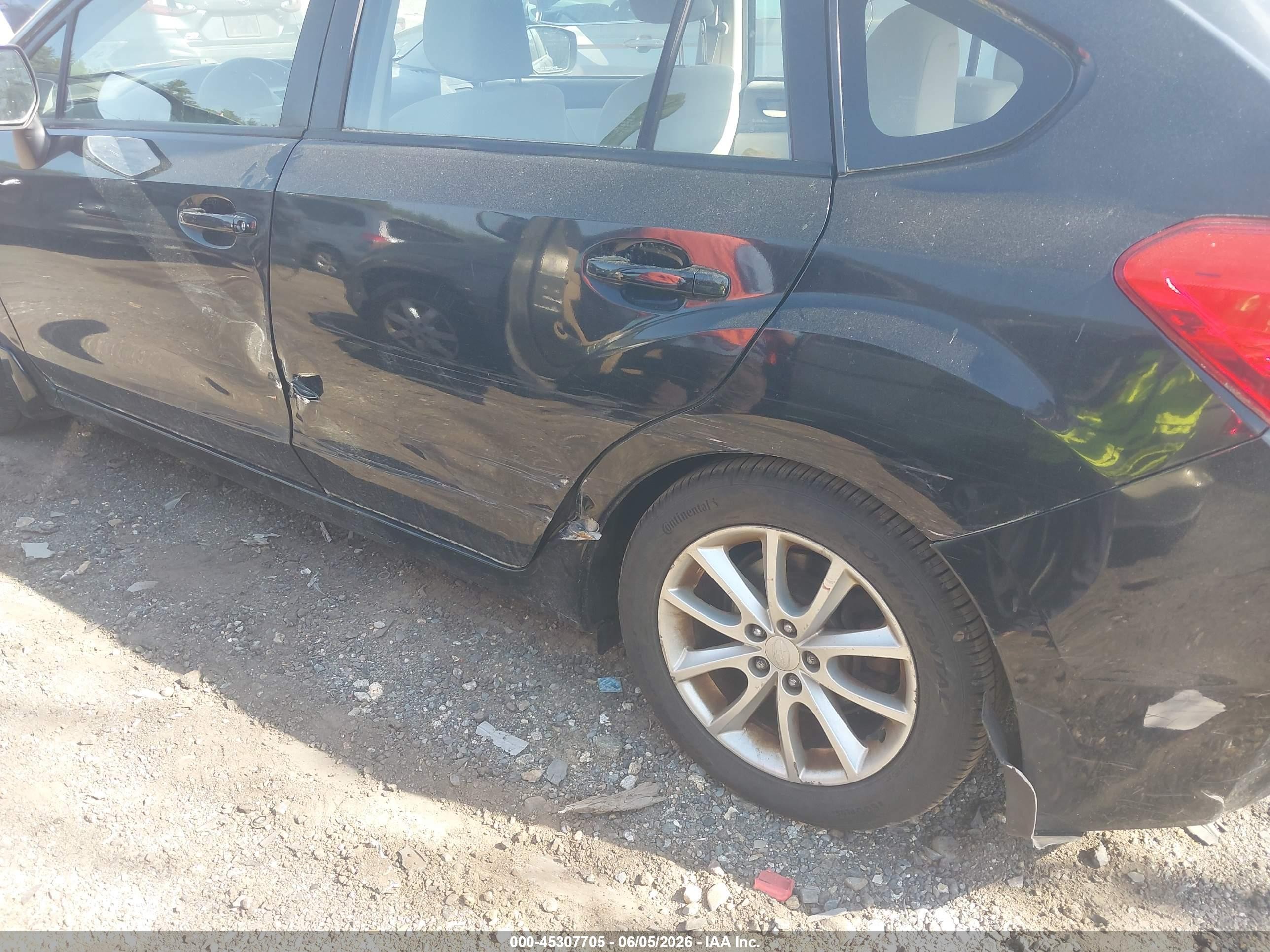 2012 Subaru Impreza 2.0i Premium Black vin: JF1GPAC60CG205495
