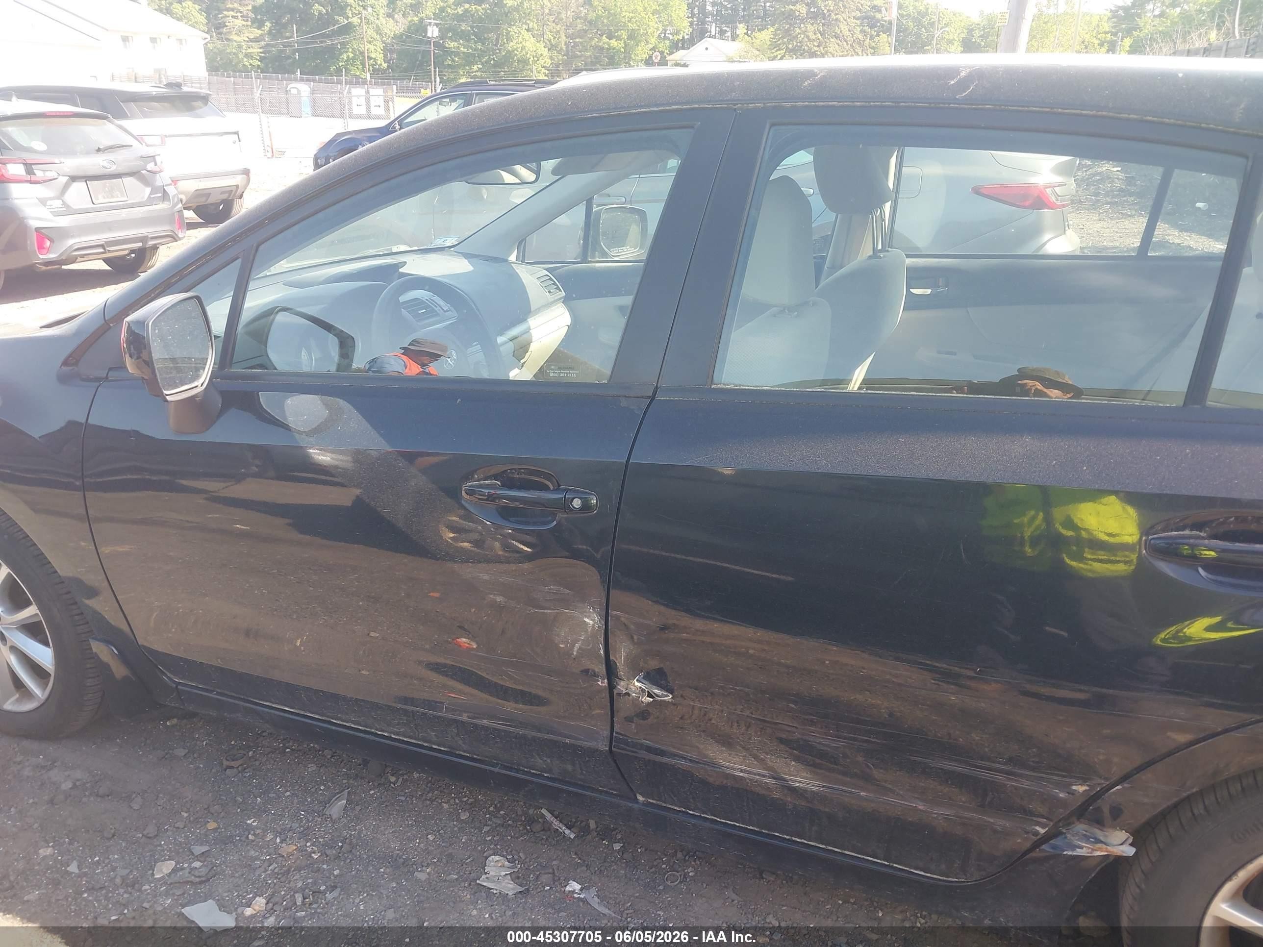 2012 Subaru Impreza 2.0i Premium Black vin: JF1GPAC60CG205495
