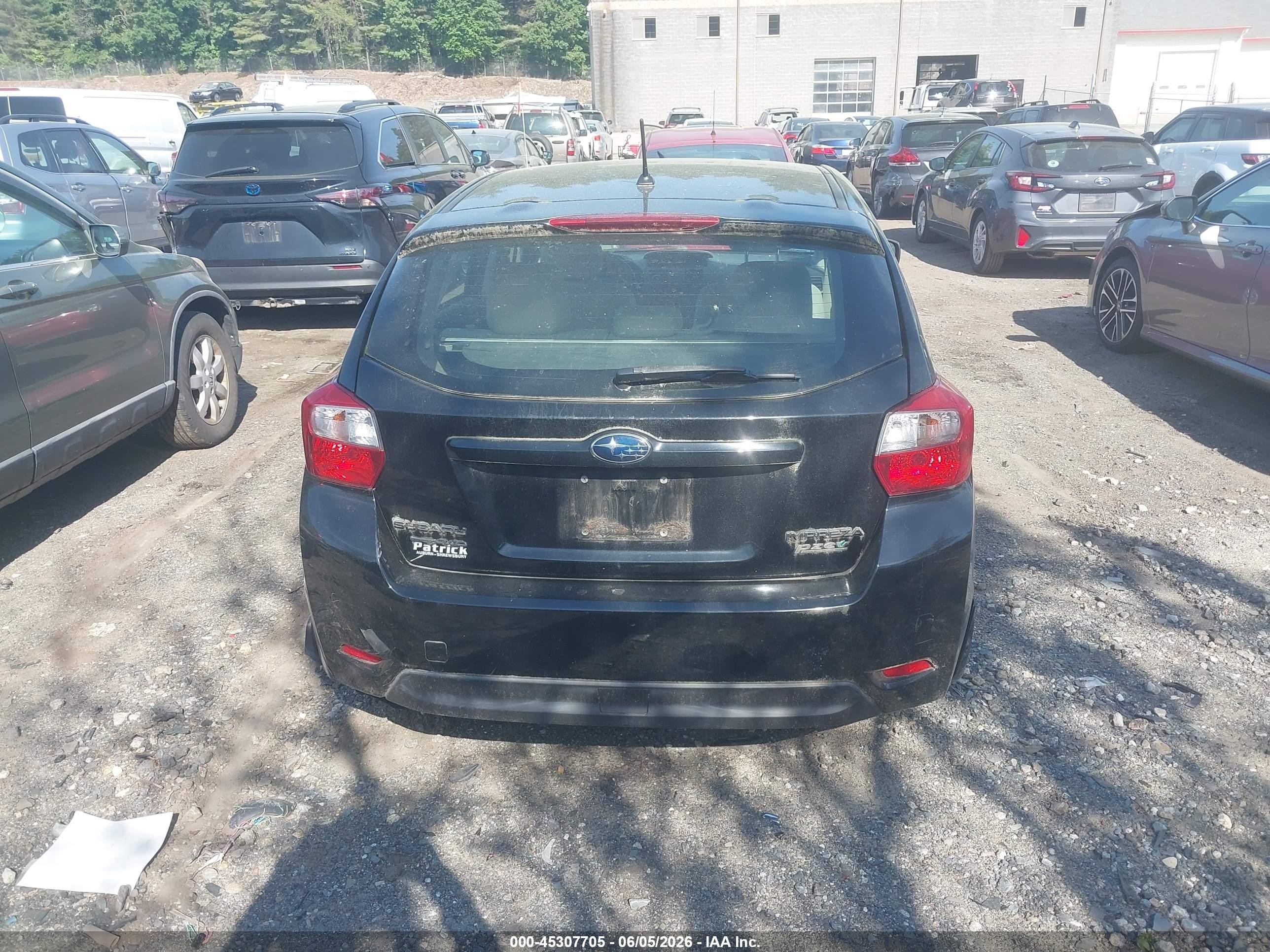 2012 Subaru Impreza 2.0i Premium Black vin: JF1GPAC60CG205495