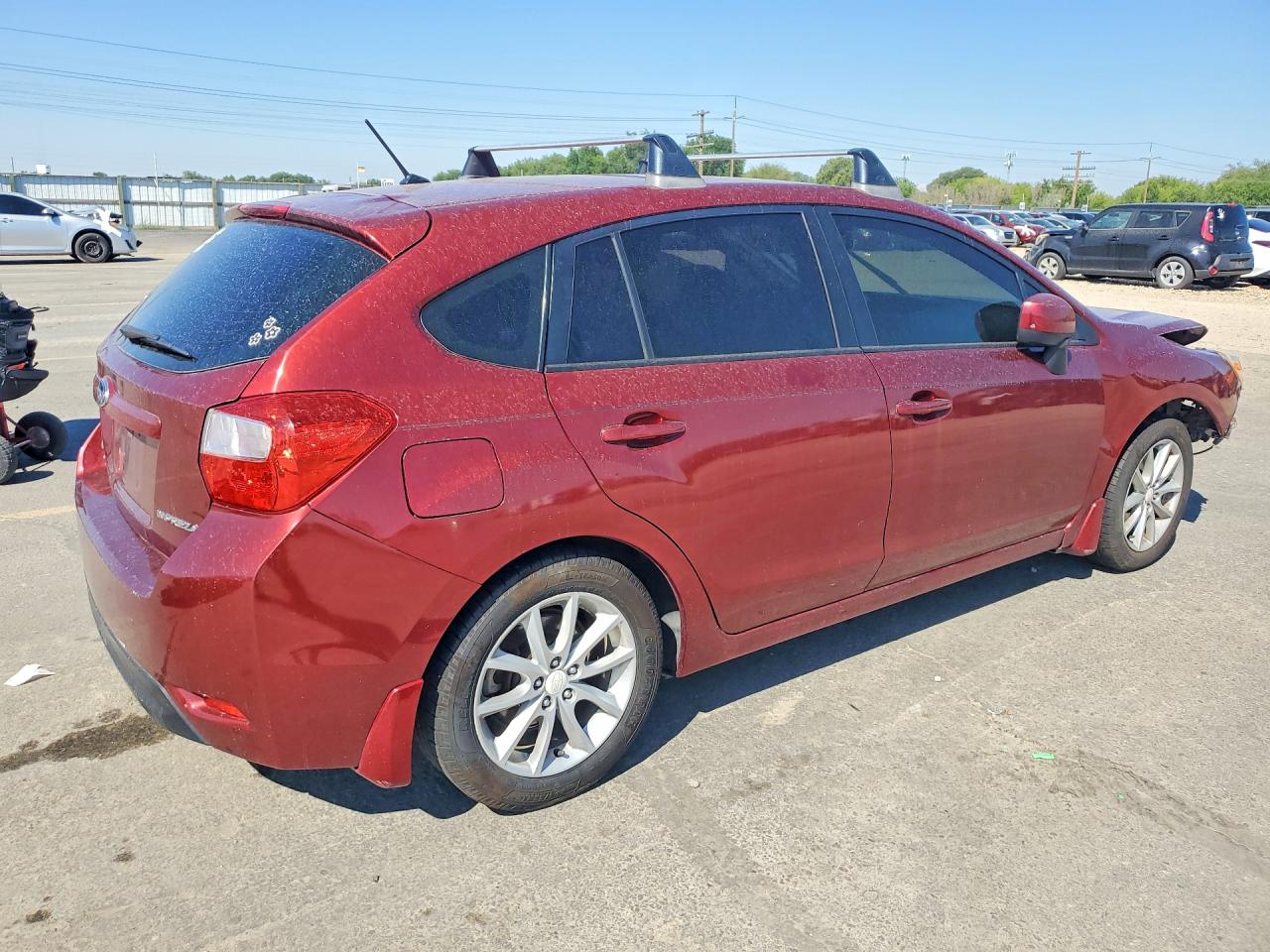 2012 Subaru Impreza Burgundy vin: JF1GPAC60CG210373
