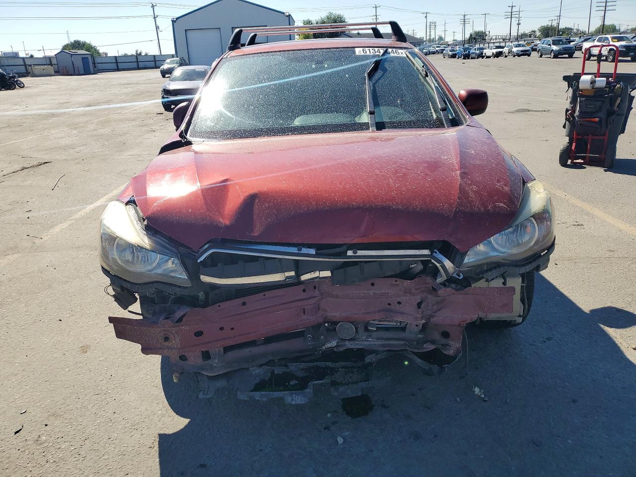 2012 Subaru Impreza Burgundy vin: JF1GPAC60CG210373