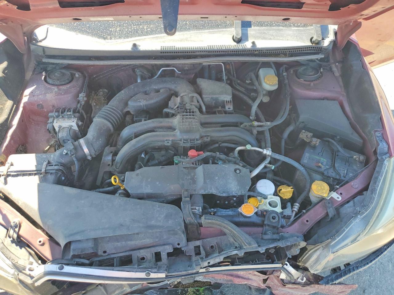 2012 Subaru Impreza Burgundy vin: JF1GPAC60CG210373