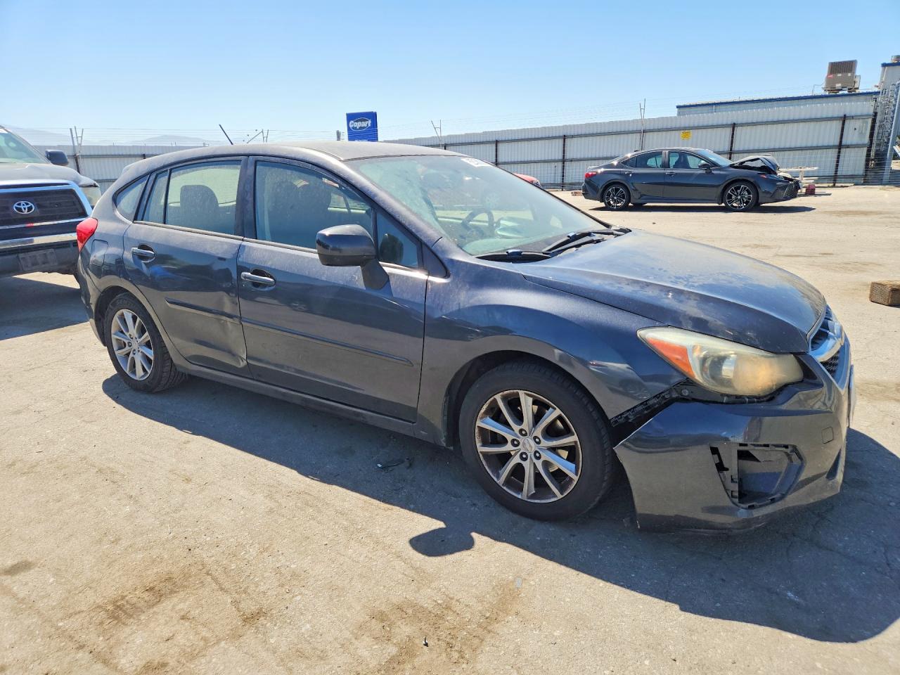 2012 Subaru Impreza Premium Gray vin: JF1GPAC60CH234988