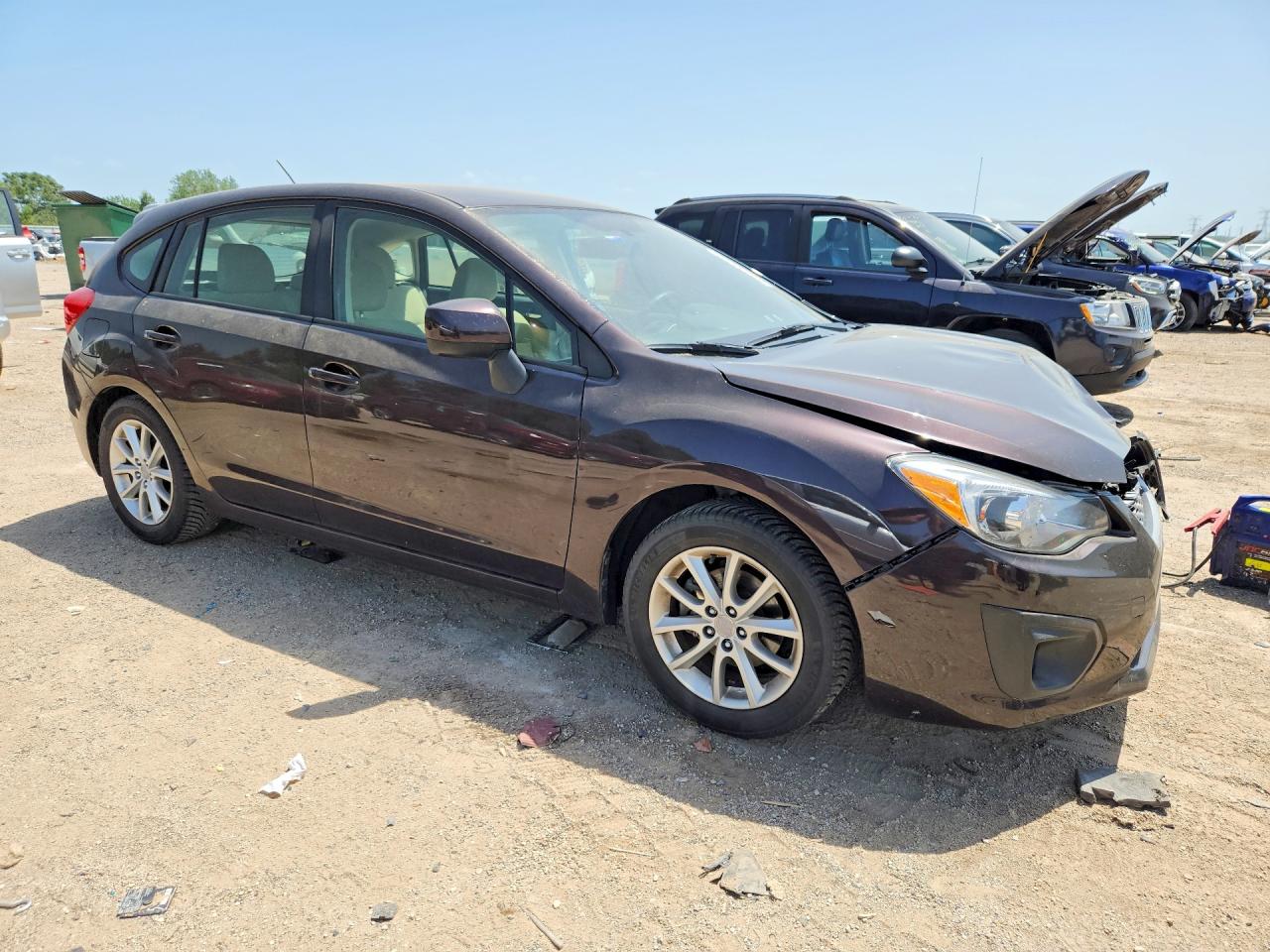2013 Subaru Impreza Premium Purple vin: JF1GPAC60D2871920