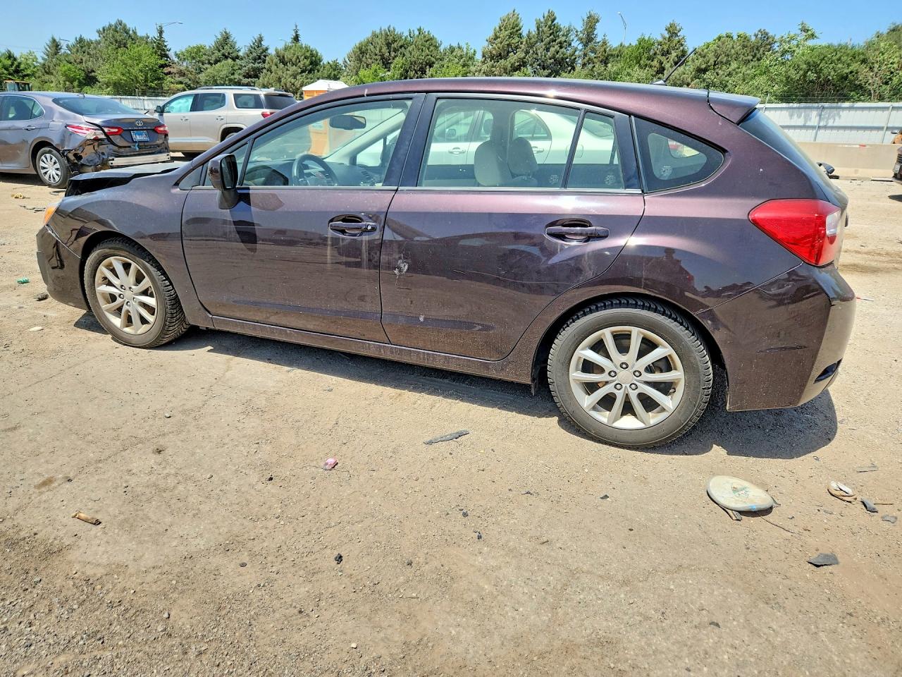 2013 Subaru Impreza Premium Purple vin: JF1GPAC60D2871920