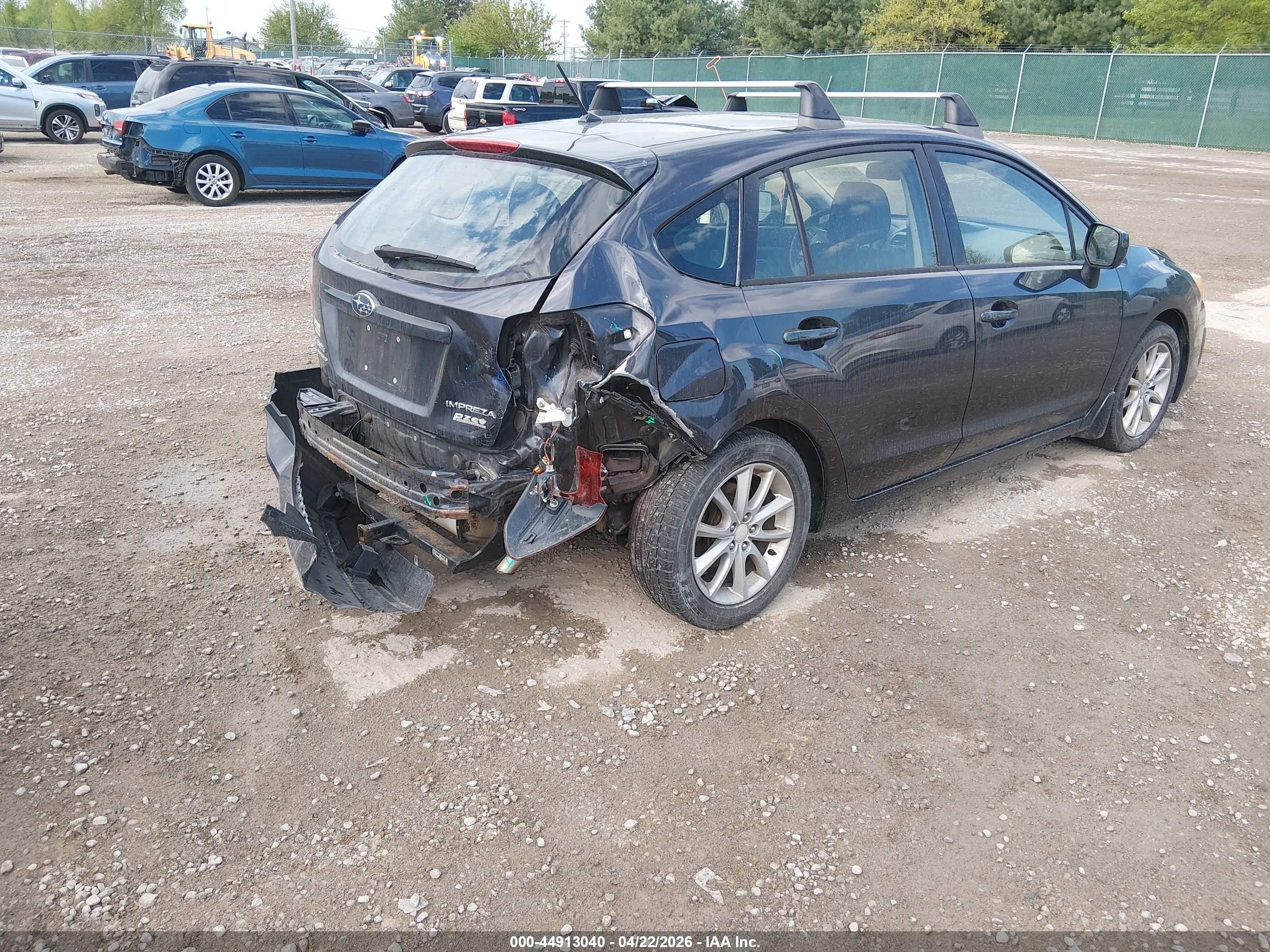 2013 Subaru Impreza 2.0i Premium Blue vin: JF1GPAC60DH208795