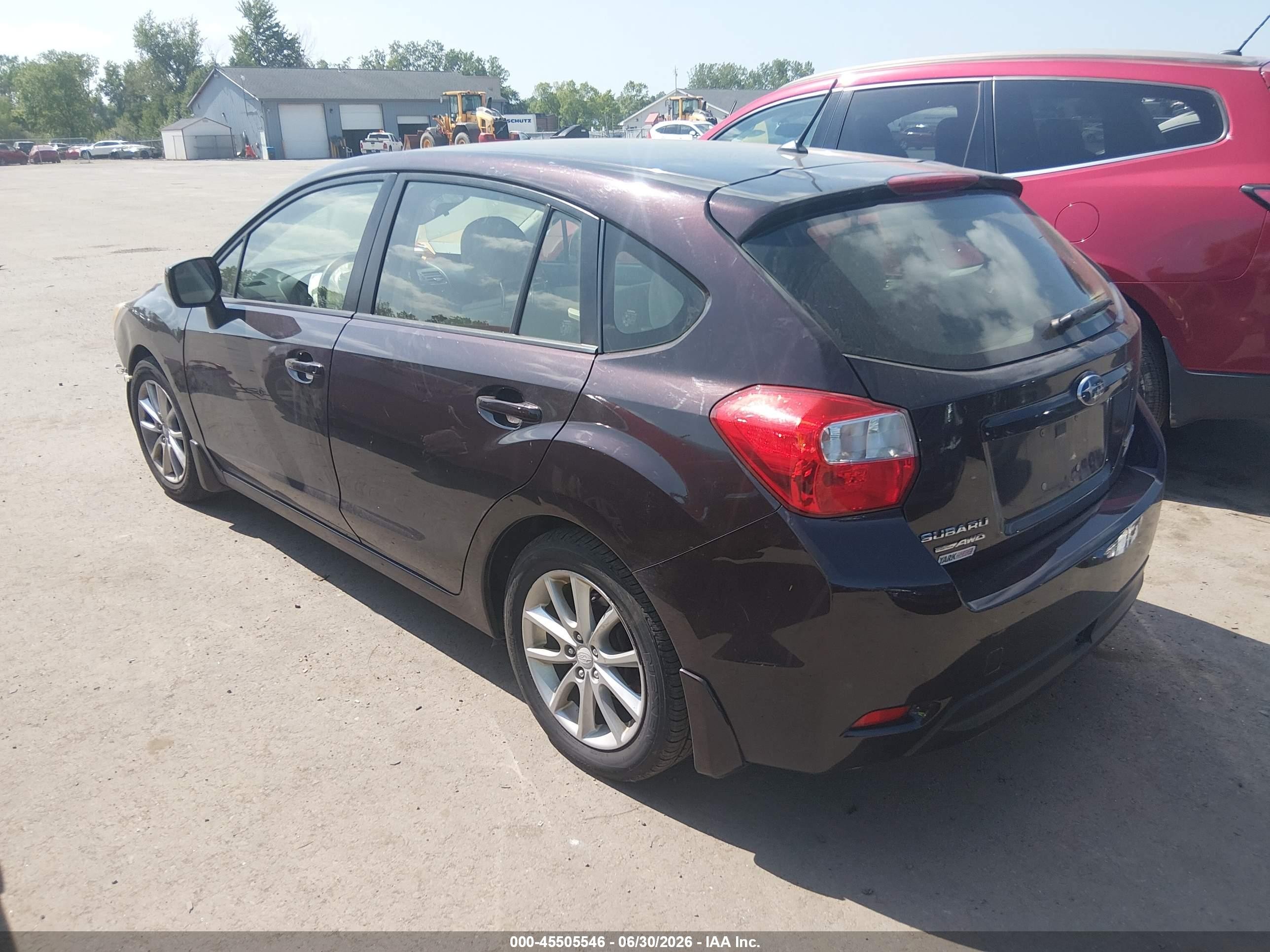 2013 Subaru Impreza 2.0i Premium Purple vin: JF1GPAC60DH814758