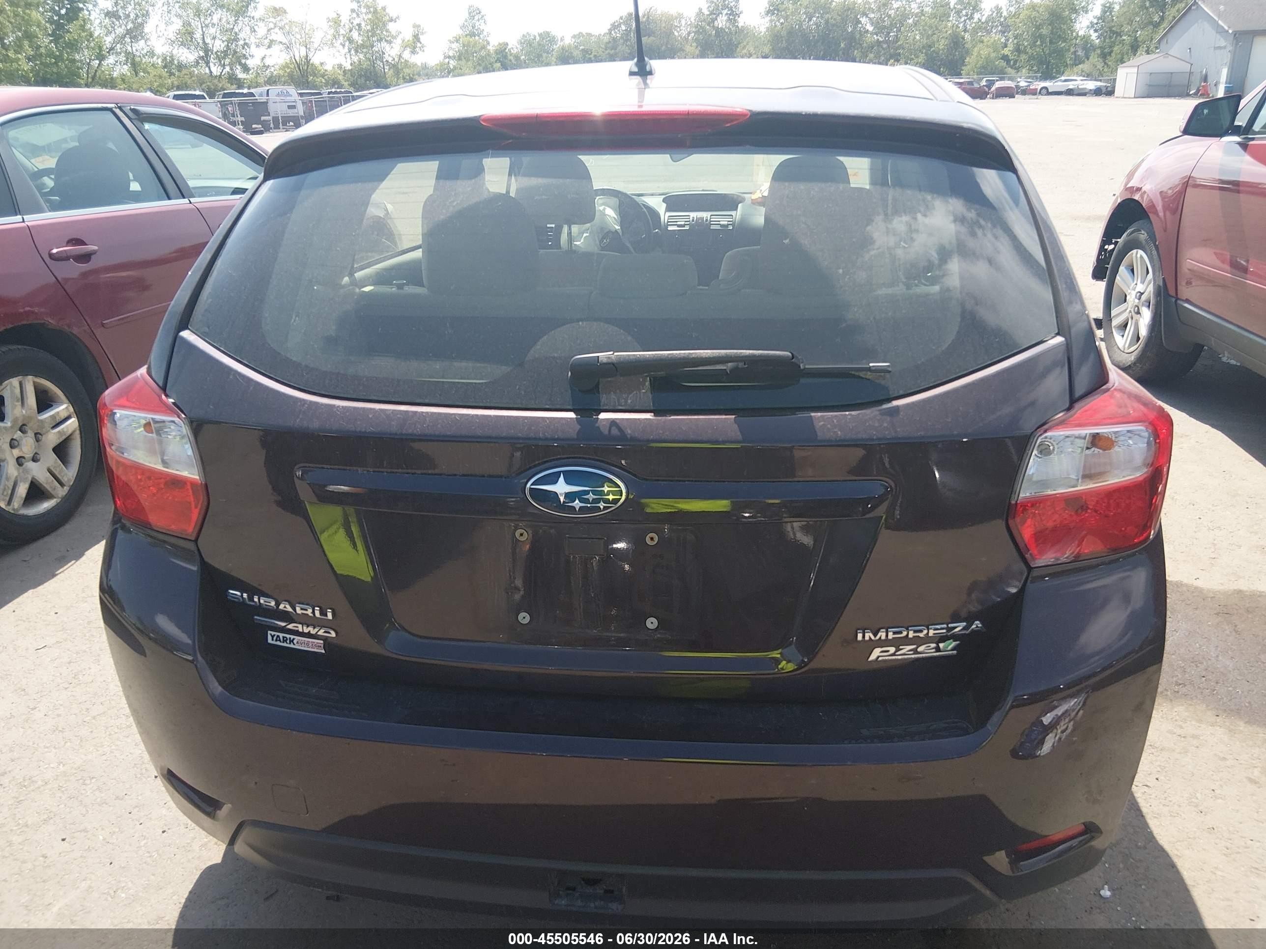 2013 Subaru Impreza 2.0i Premium Purple vin: JF1GPAC60DH814758