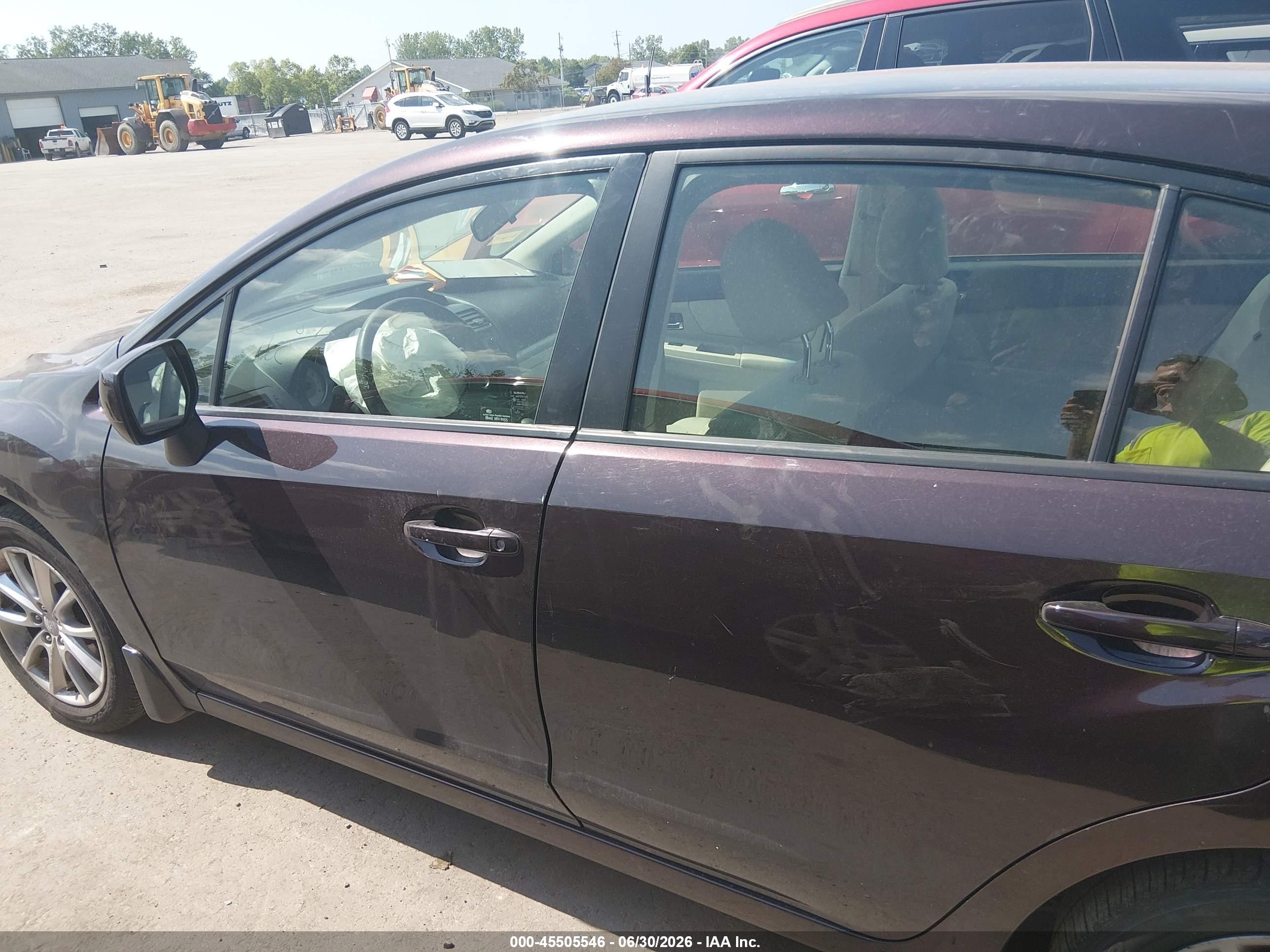 2013 Subaru Impreza 2.0i Premium Purple vin: JF1GPAC60DH814758
