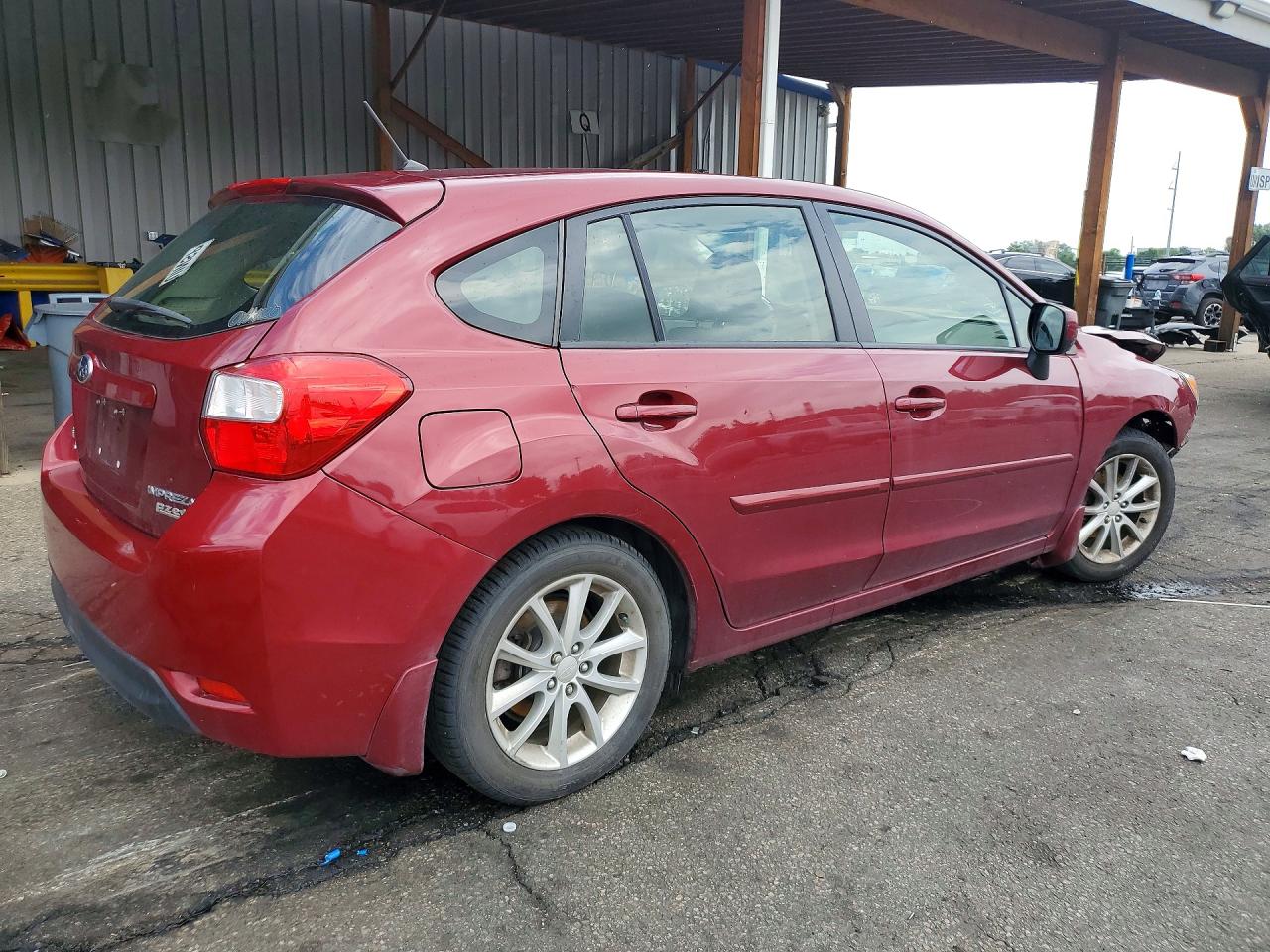 2014 Subaru Impreza Premium Maroon vin: JF1GPAC60E8312852