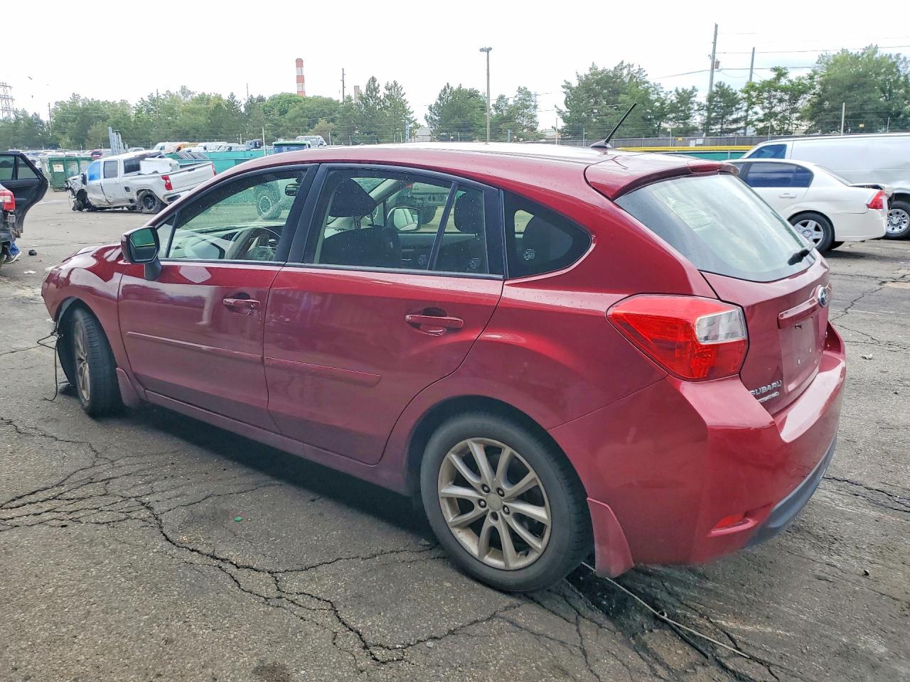 2014 Subaru Impreza Premium Maroon vin: JF1GPAC60E8312852