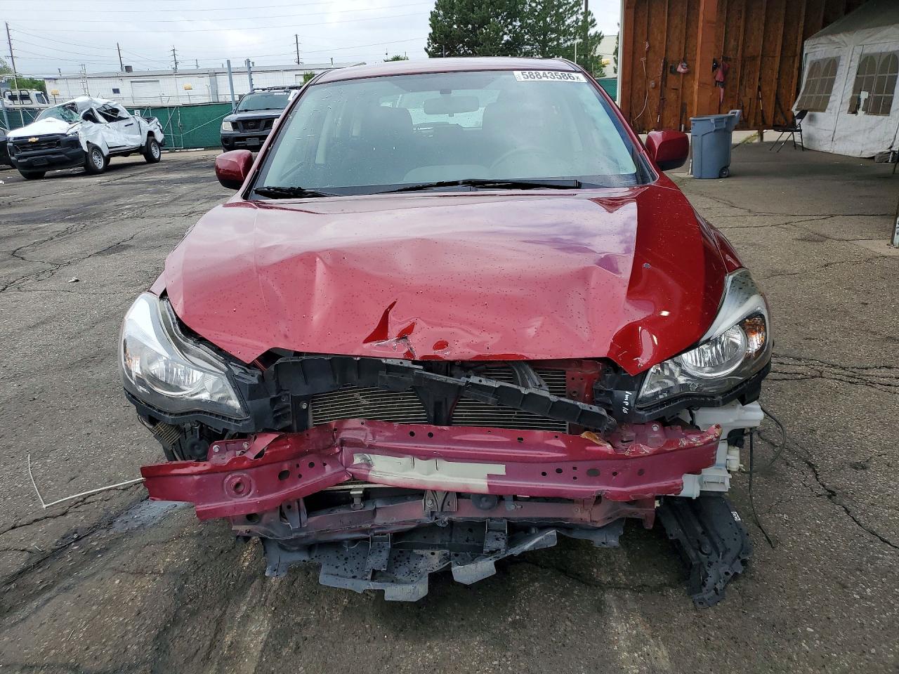 2014 Subaru Impreza Premium Maroon vin: JF1GPAC60E8312852