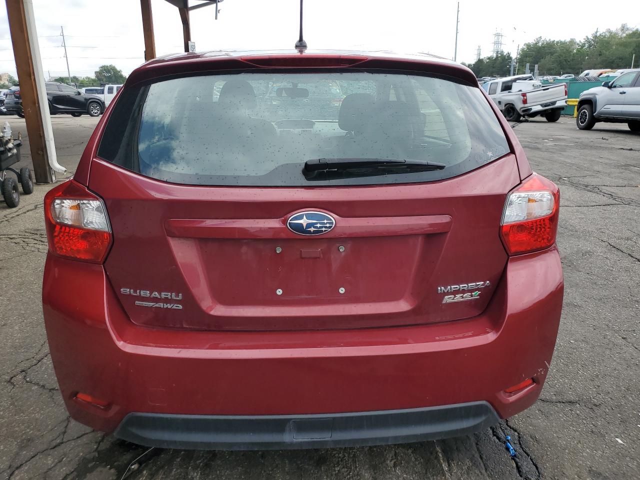 2014 Subaru Impreza Premium Maroon vin: JF1GPAC60E8312852