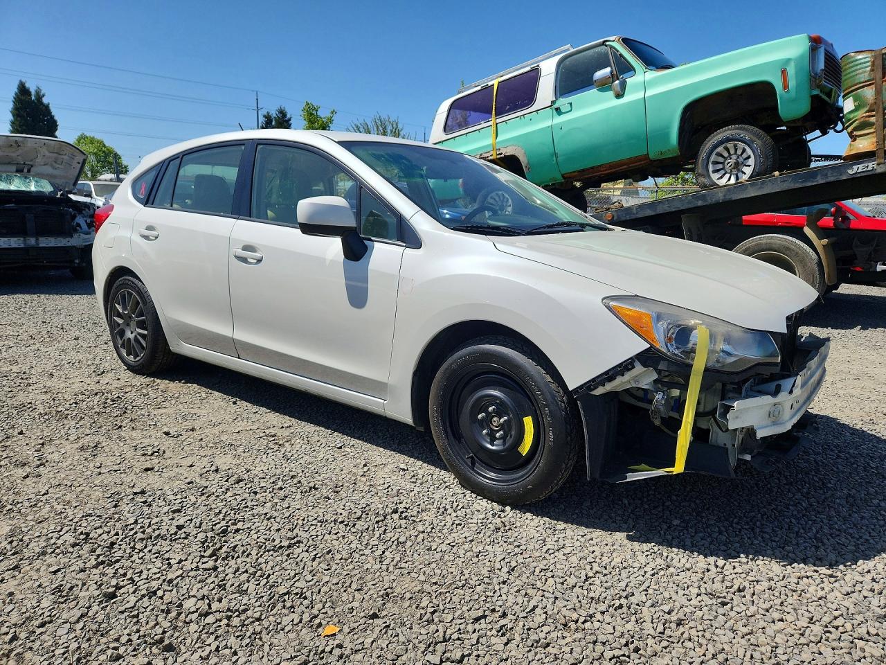 2014 Subaru Impreza Premium Белый vin: JF1GPAC60E8326329