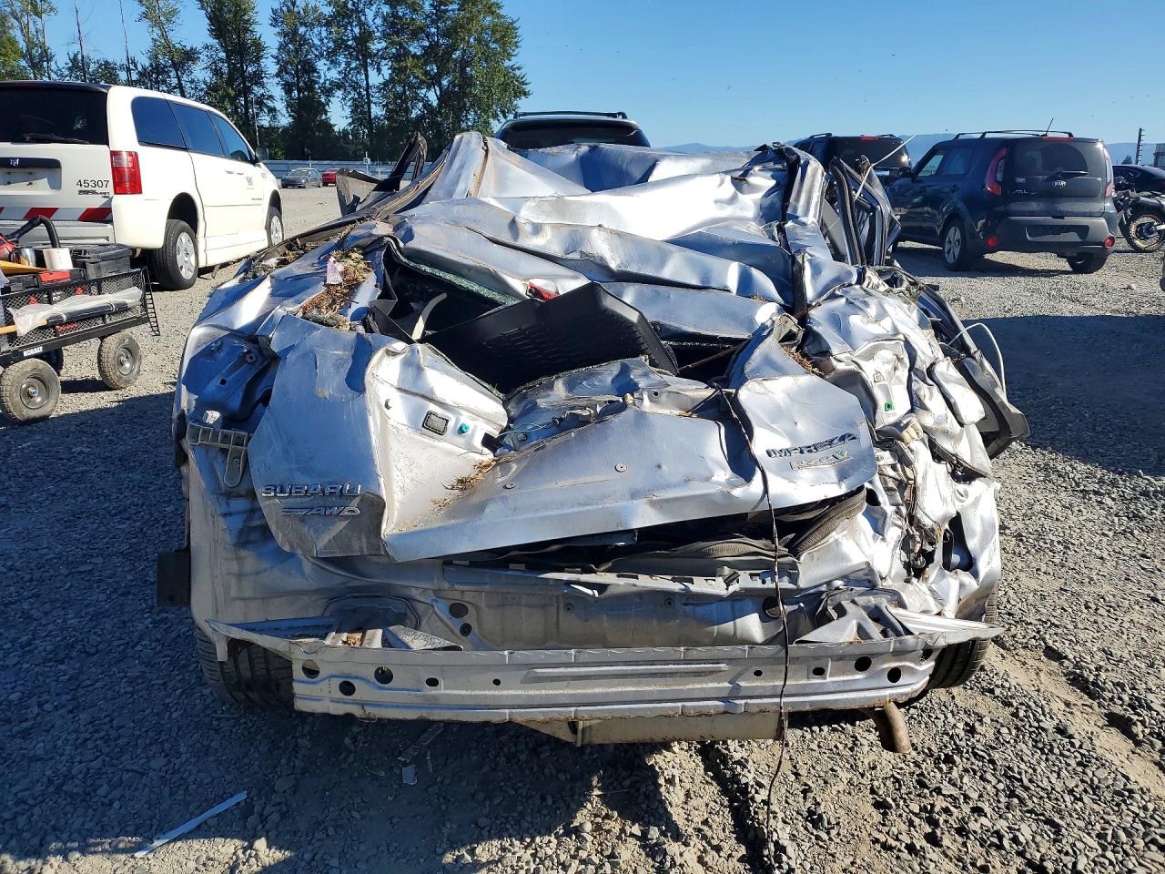 2012 Subaru Impreza Premium Silver vin: JF1GPAC61CH218119