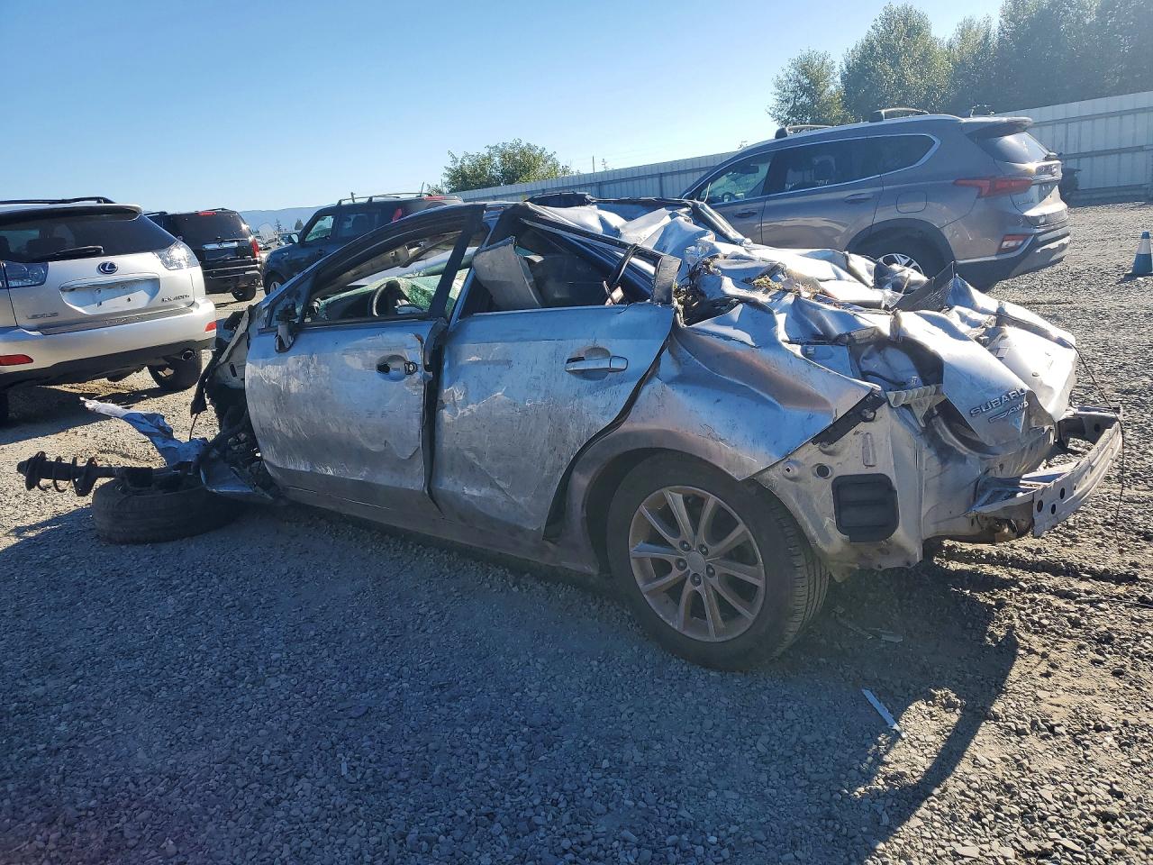 2012 Subaru Impreza Premium Silver vin: JF1GPAC61CH218119