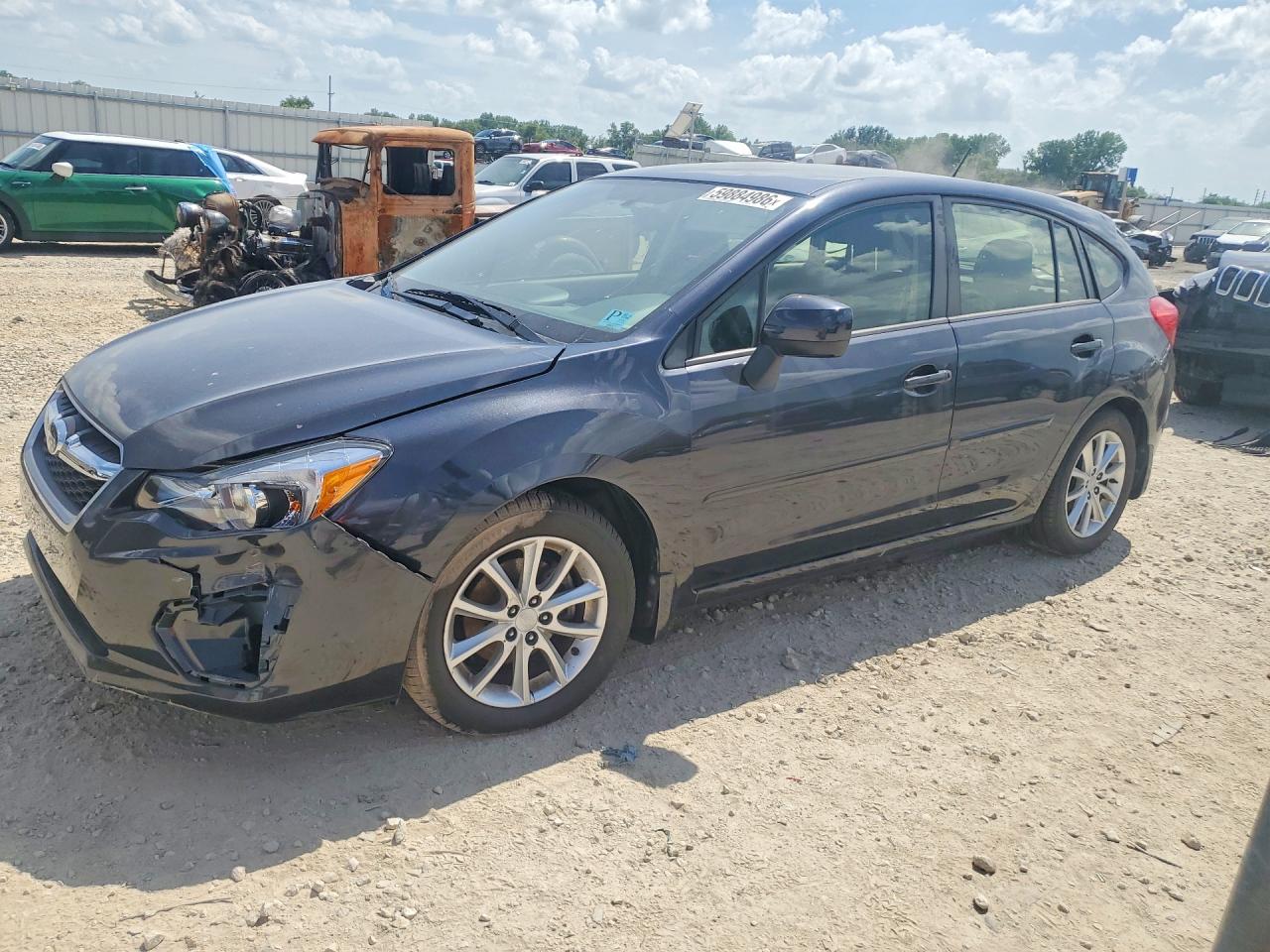 2013 Subaru Impreza Premium Gray vin: JF1GPAC61DH200463