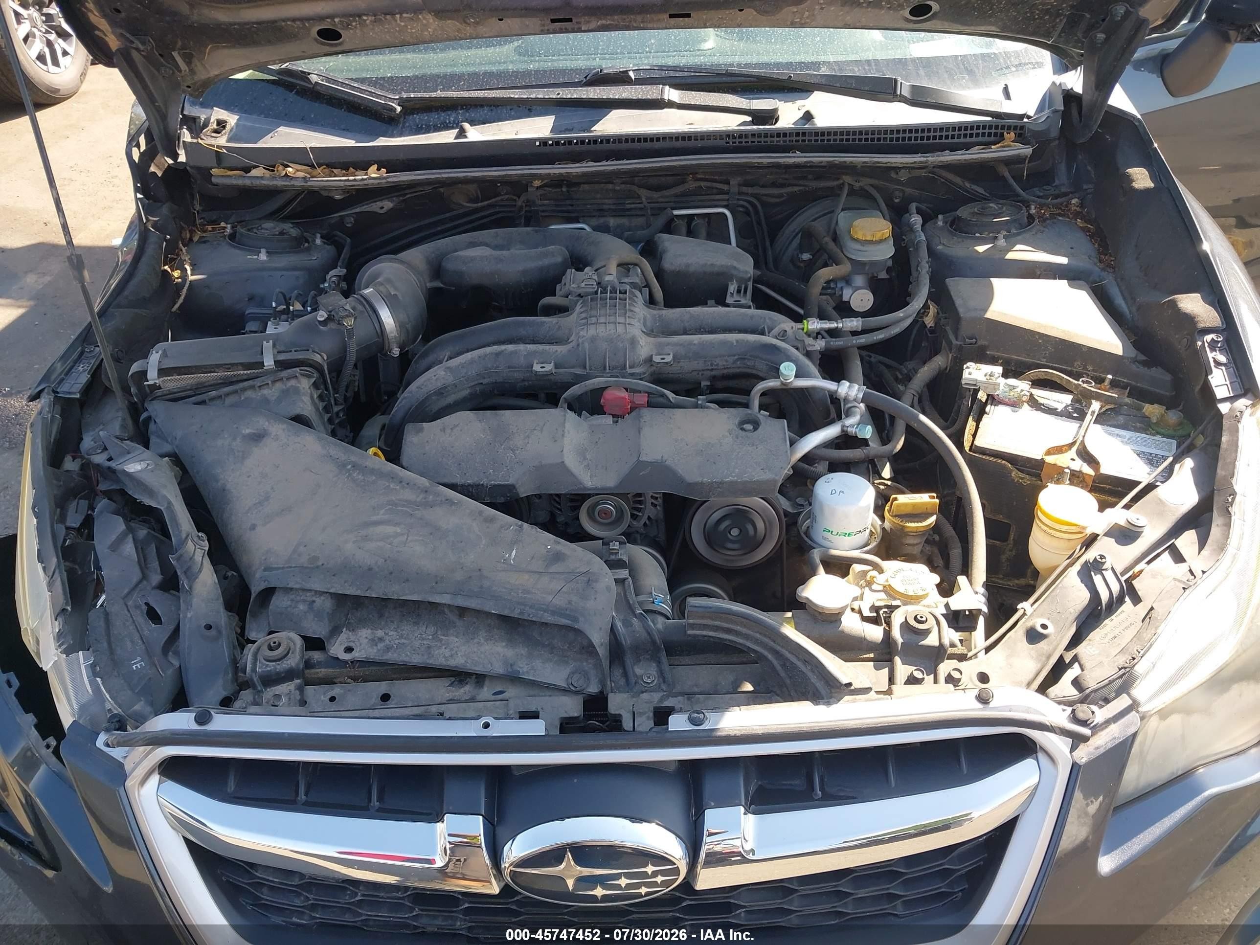 2013 Subaru Impreza 2.0i Premium Gray vin: JF1GPAC61DH204190