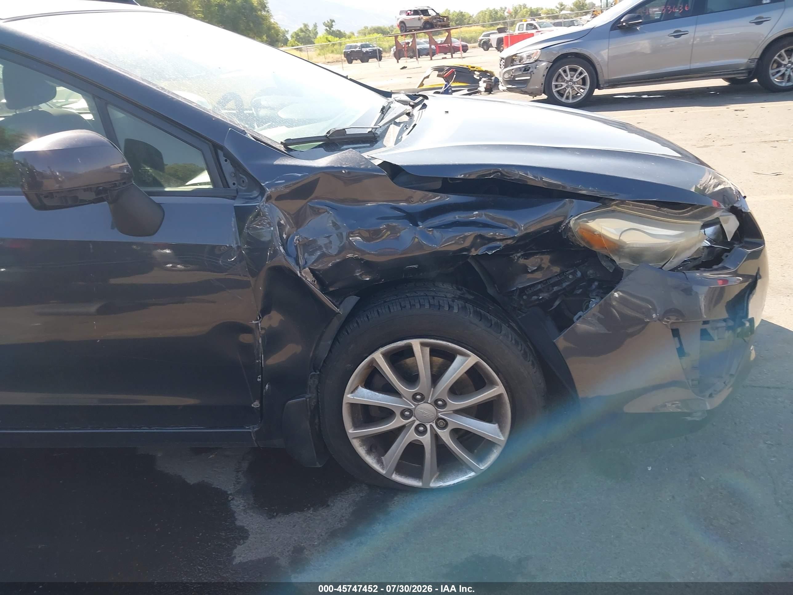 2013 Subaru Impreza 2.0i Premium Gray vin: JF1GPAC61DH204190