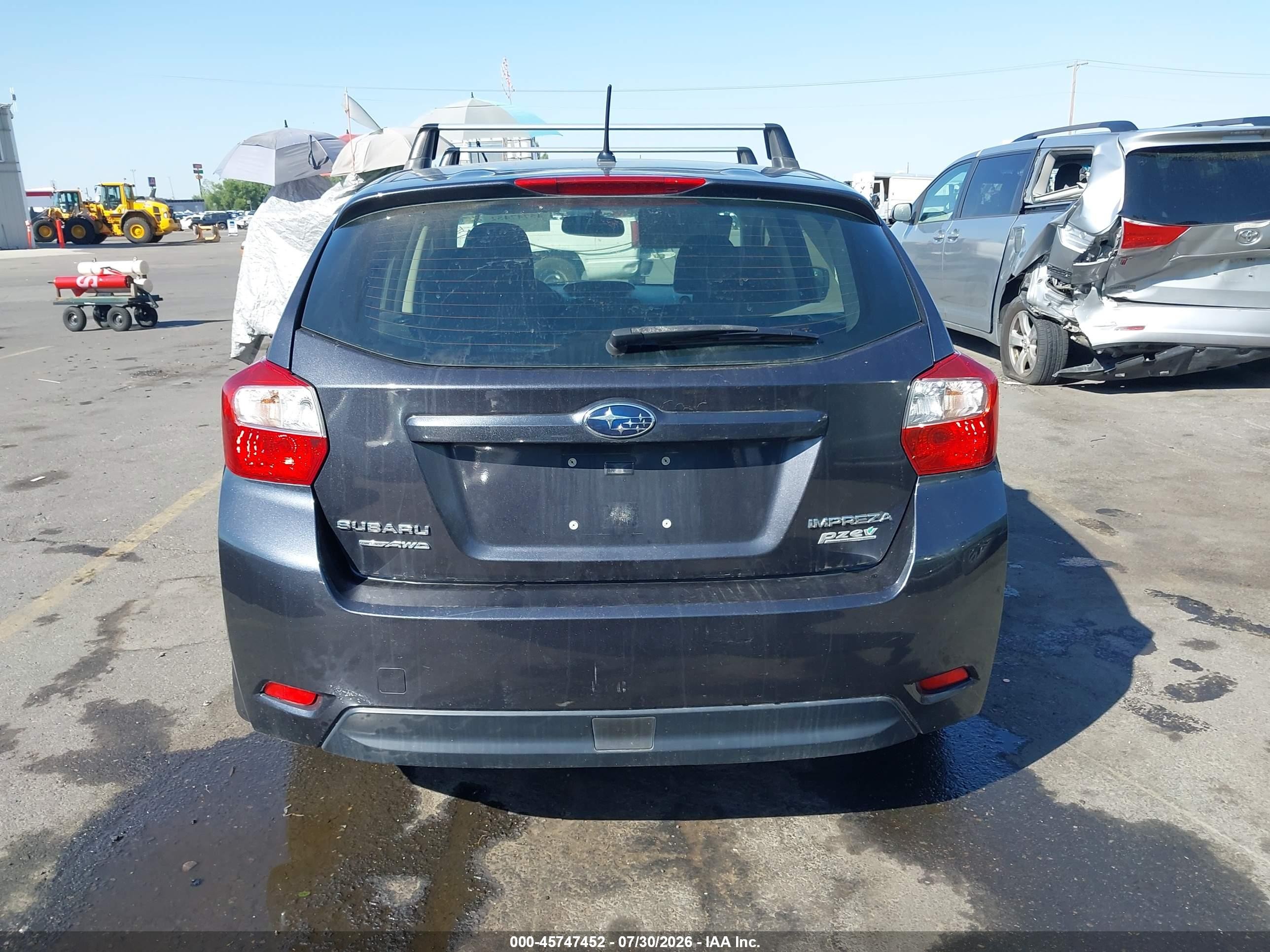 2013 Subaru Impreza 2.0i Premium Gray vin: JF1GPAC61DH204190