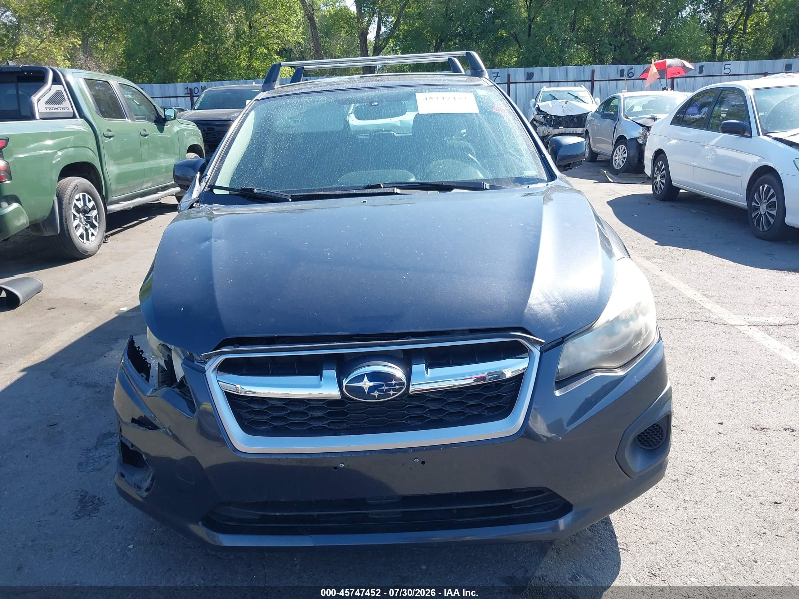 2013 Subaru Impreza 2.0i Premium Gray vin: JF1GPAC61DH204190