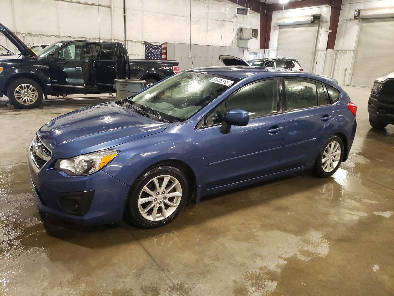 2013 Subaru Impreza 2.0 I Awd Blue vin: JF1GPAC61DH210765