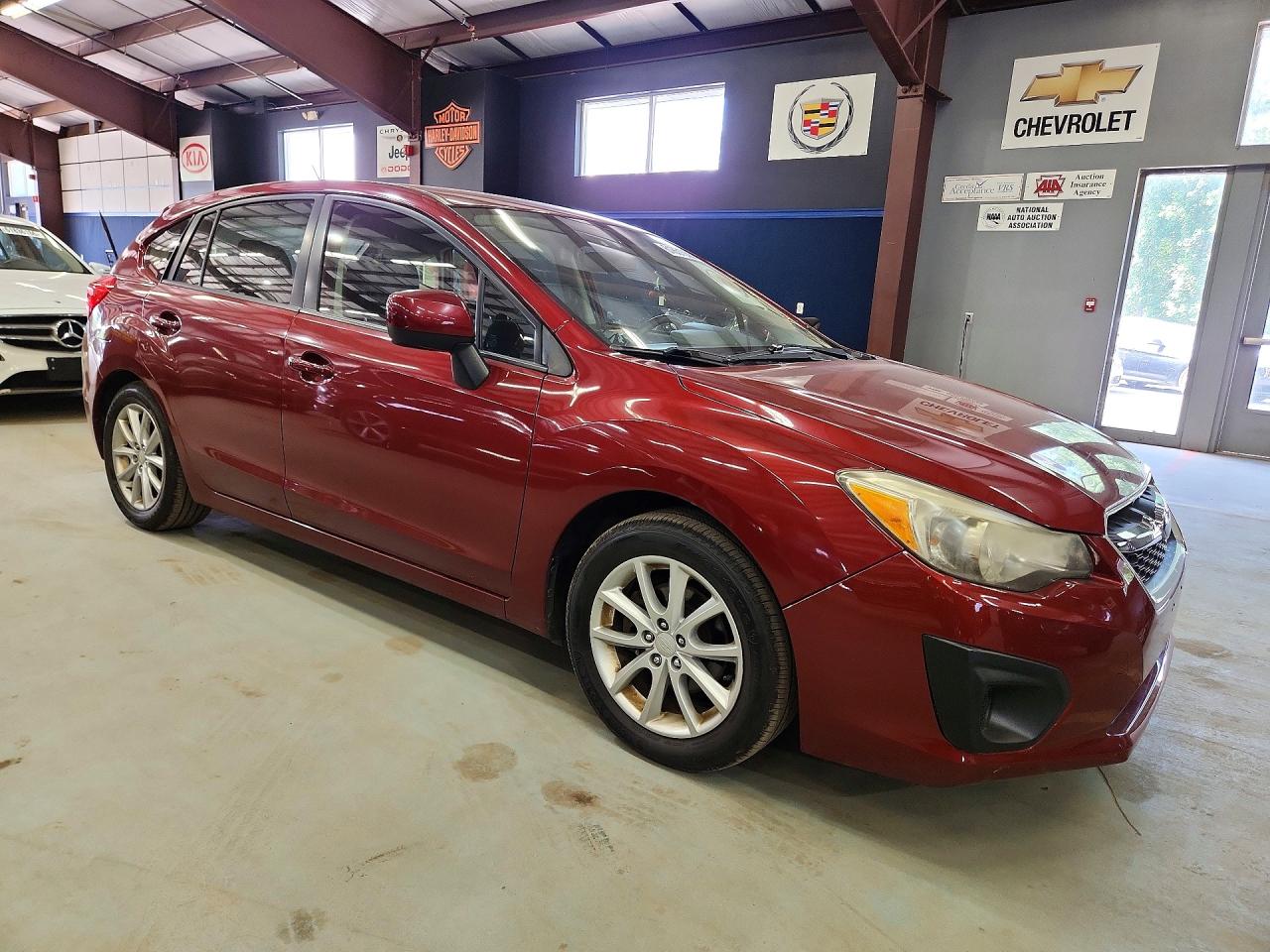 2013 Subaru Impreza Premium Red vin: JF1GPAC61DH812551