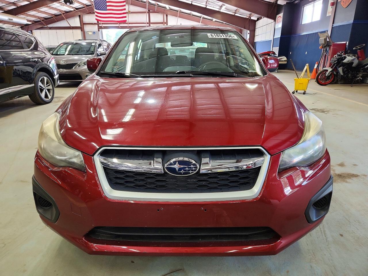 2013 Subaru Impreza Premium Red vin: JF1GPAC61DH812551