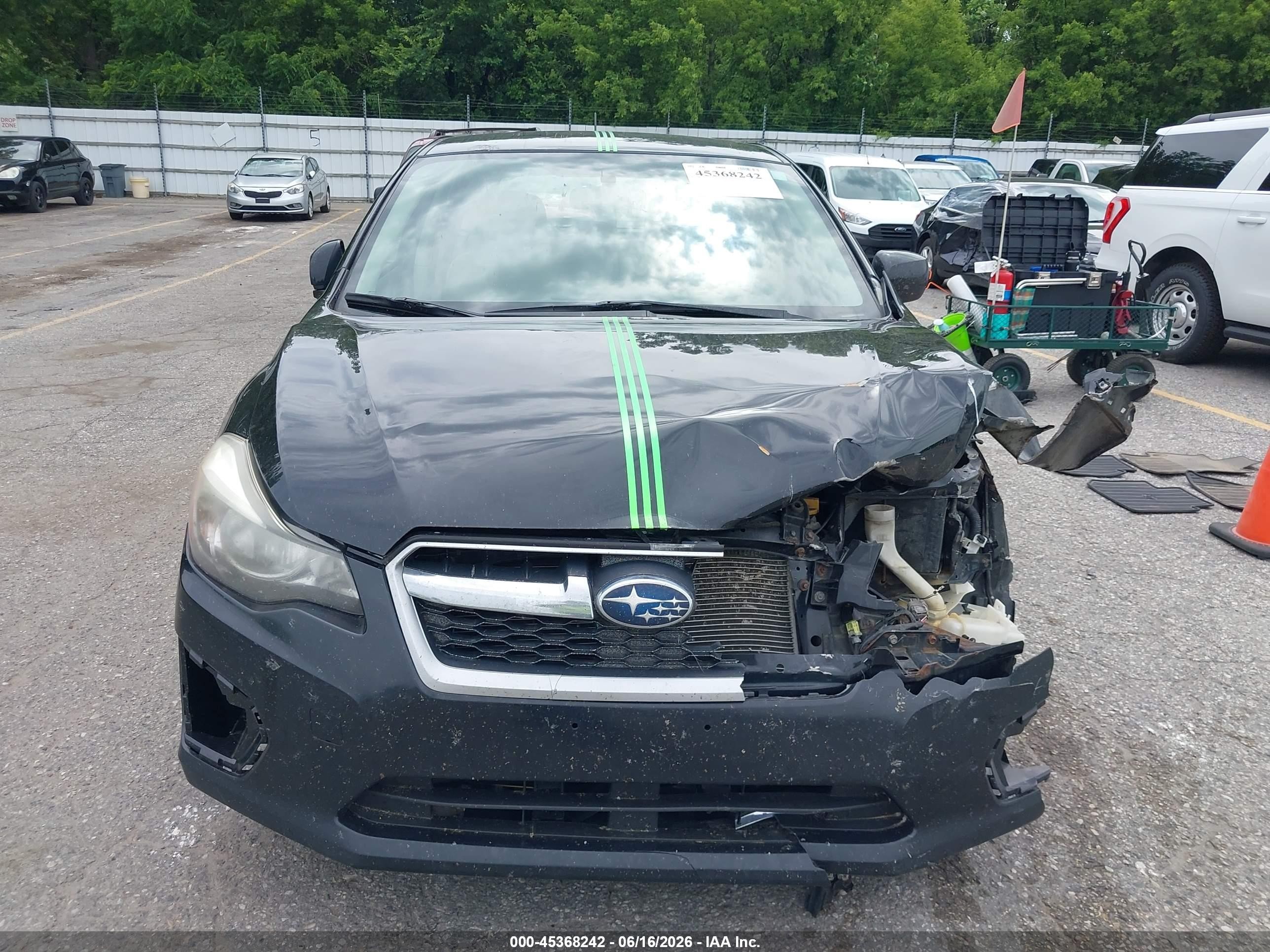 2014 Subaru Impreza 2.0i Premium Black vin: JF1GPAC61E8313234