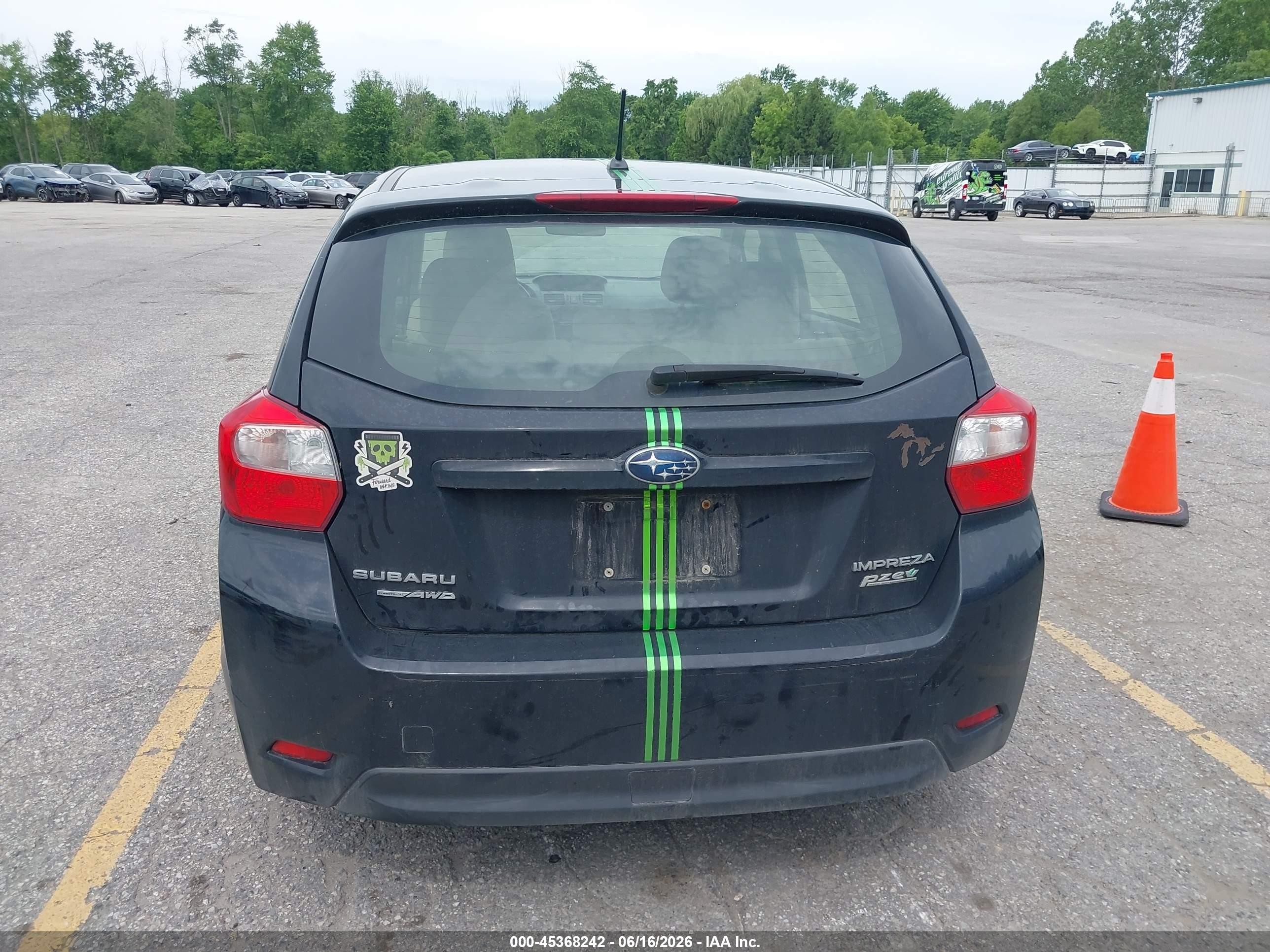 2014 Subaru Impreza 2.0i Premium Black vin: JF1GPAC61E8313234
