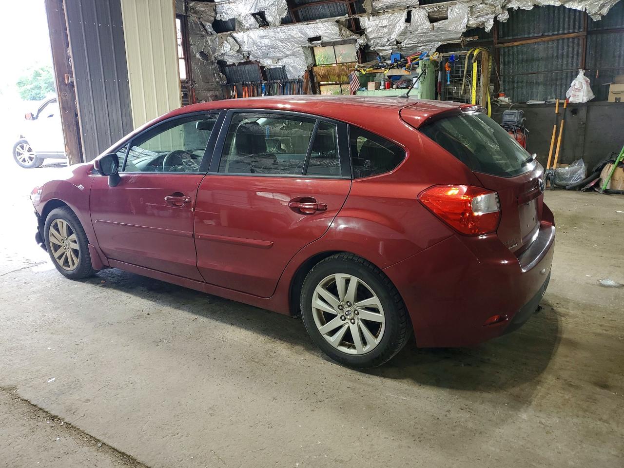 2015 Subaru Impreza Premium Maroon vin: JF1GPAC61F8218464