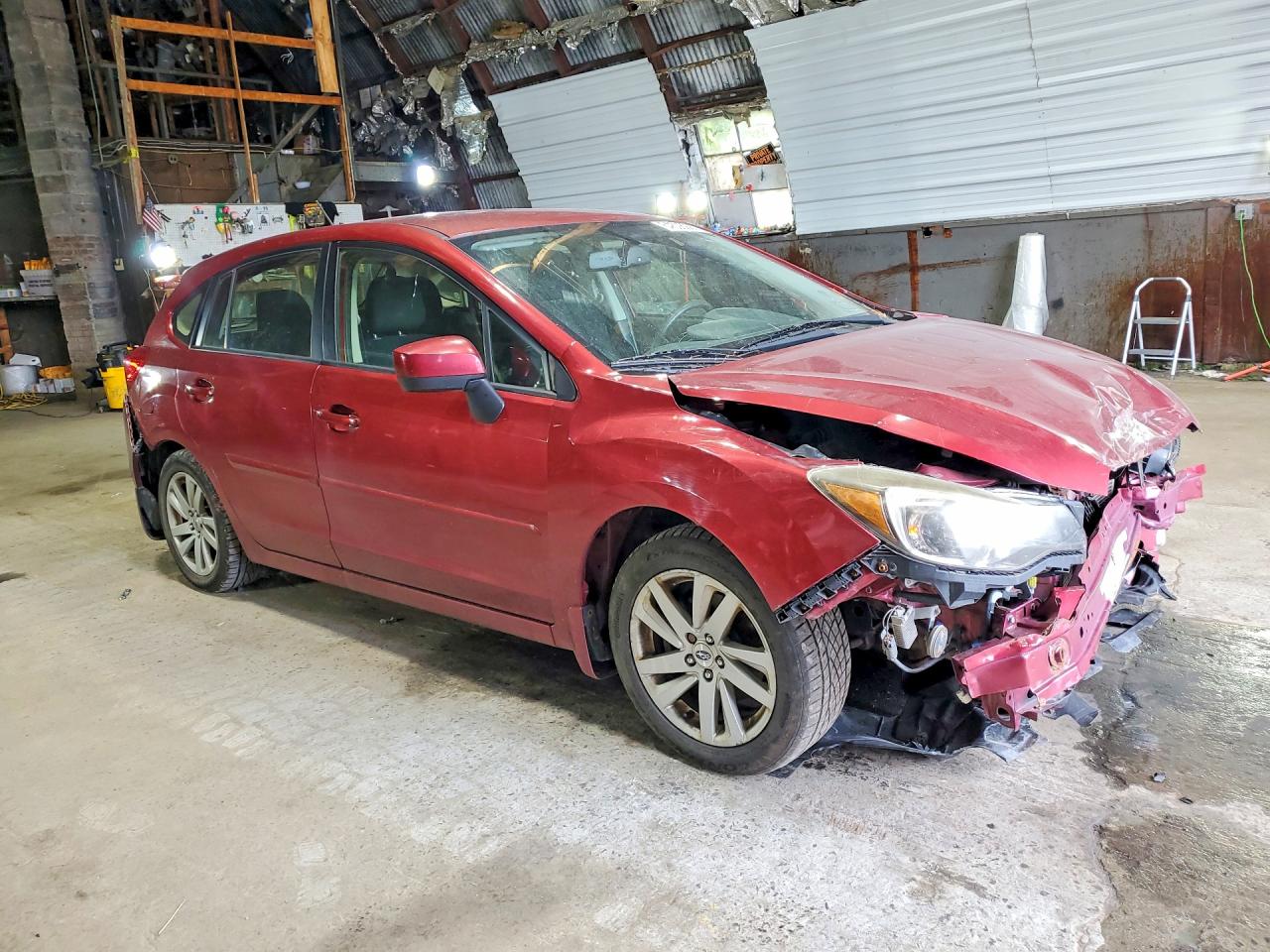 2015 Subaru Impreza Premium Maroon vin: JF1GPAC61F8218464
