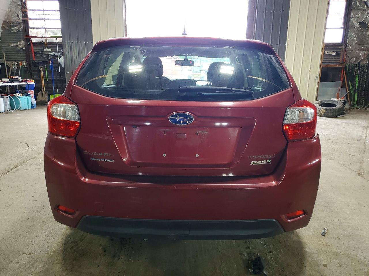 2015 Subaru Impreza Premium Maroon vin: JF1GPAC61F8218464