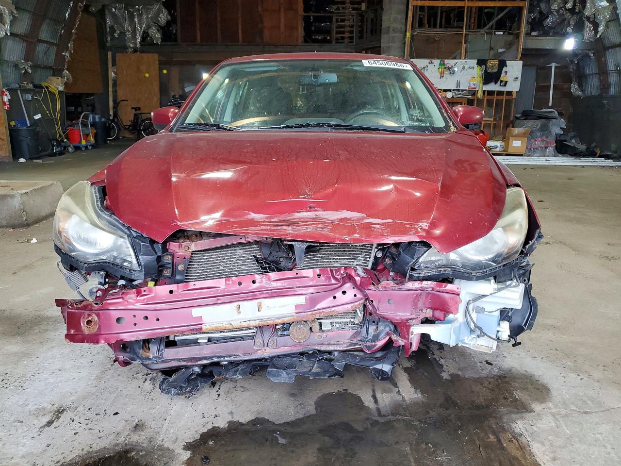 2015 Subaru Impreza Premium Maroon vin: JF1GPAC61F8218464