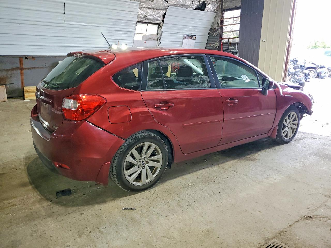 2015 Subaru Impreza Premium Maroon vin: JF1GPAC61F8218464