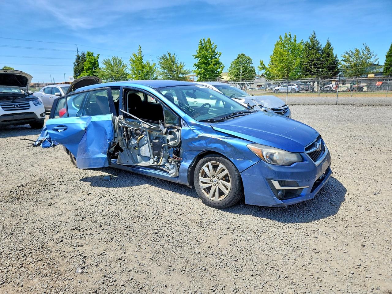 2015 Subaru Impreza Premium Blue vin: JF1GPAC61FH259144