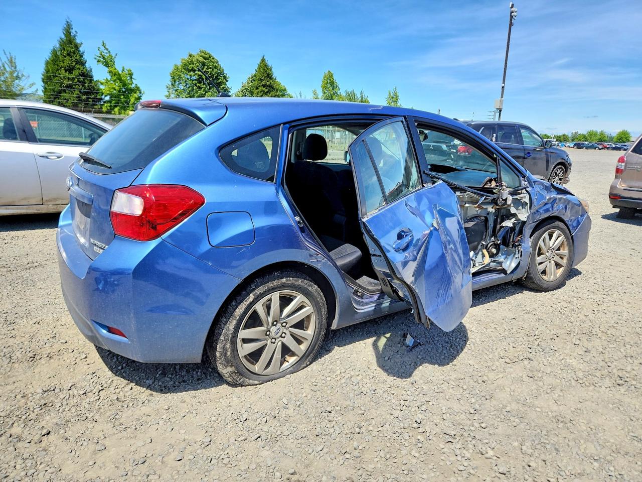 2015 Subaru Impreza Premium Blue vin: JF1GPAC61FH259144