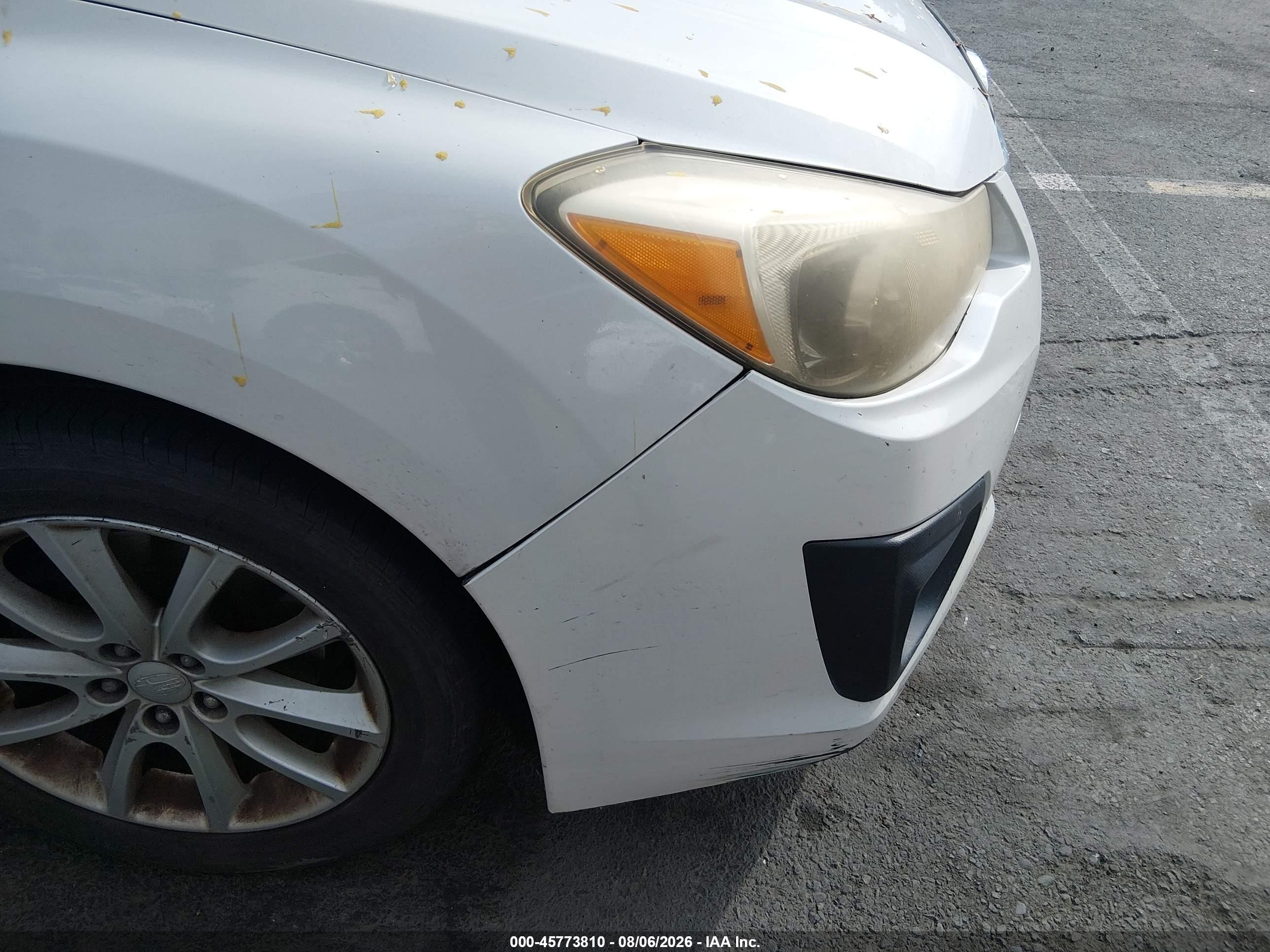 2012 Subaru Impreza 2.0i Premium White vin: JF1GPAC62CH232563