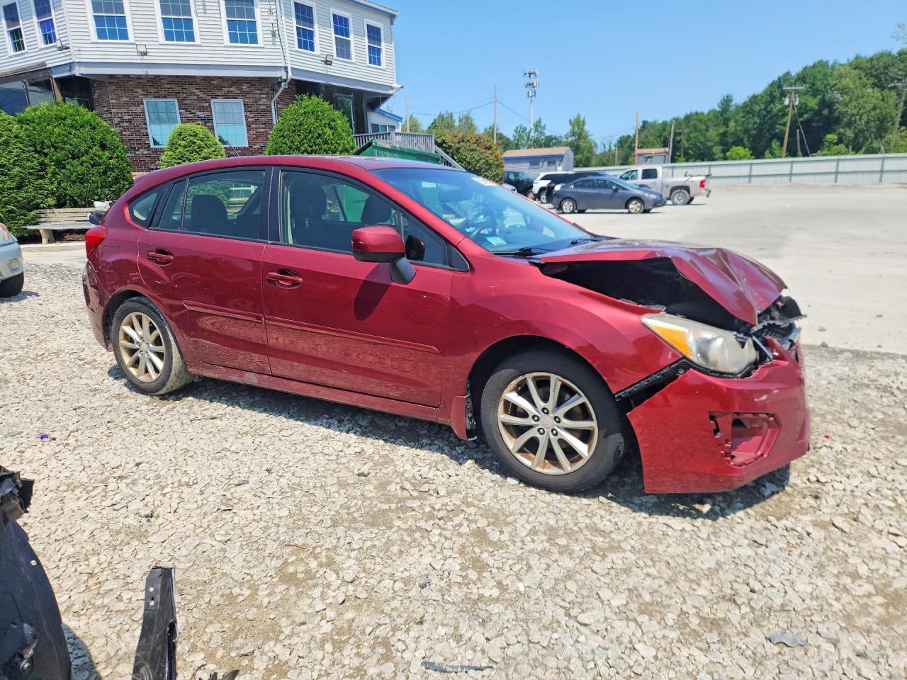 2013 Subaru Impreza Premium Red vin: JF1GPAC62D2849059