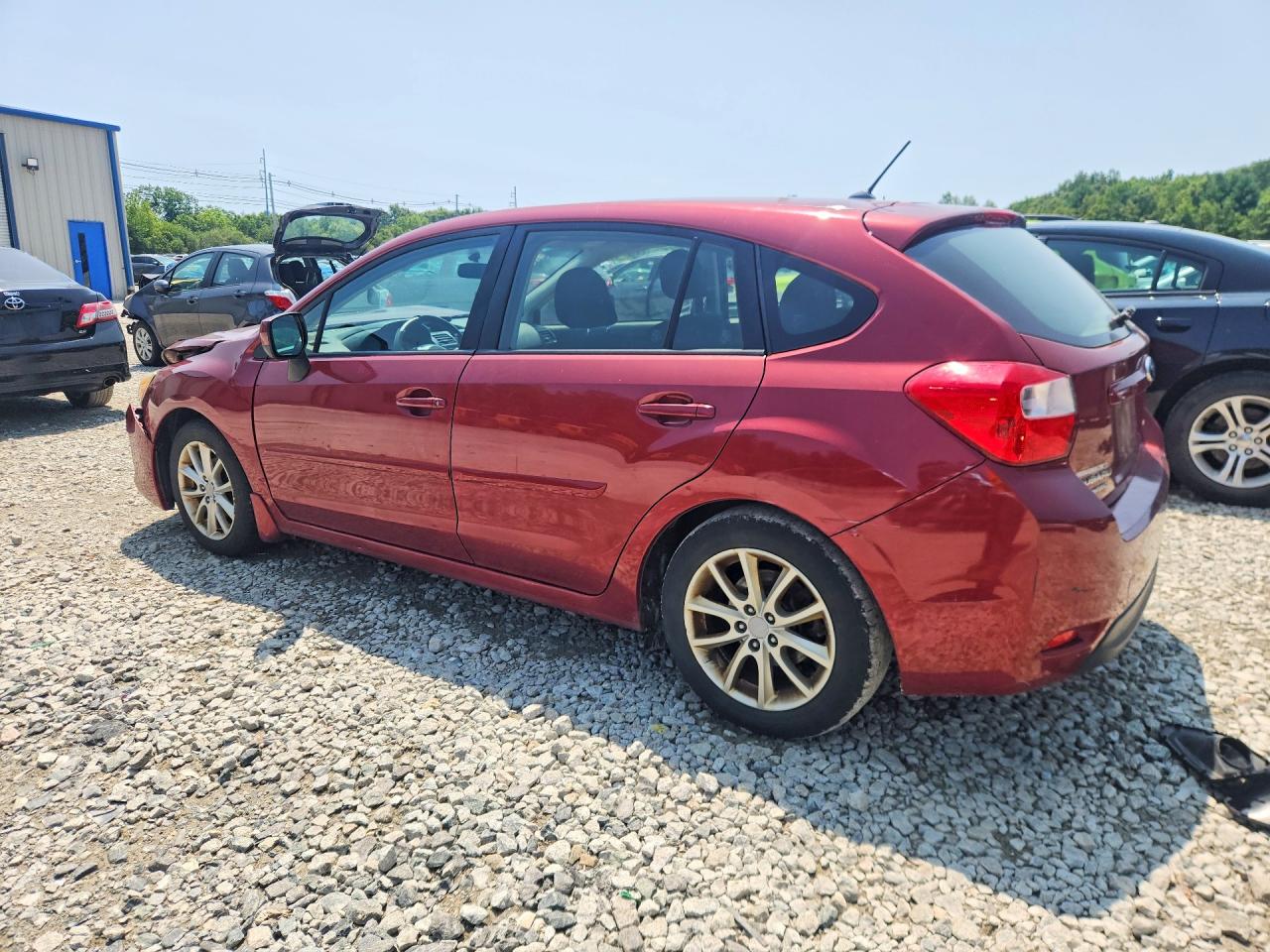 2013 Subaru Impreza Premium Red vin: JF1GPAC62D2849059