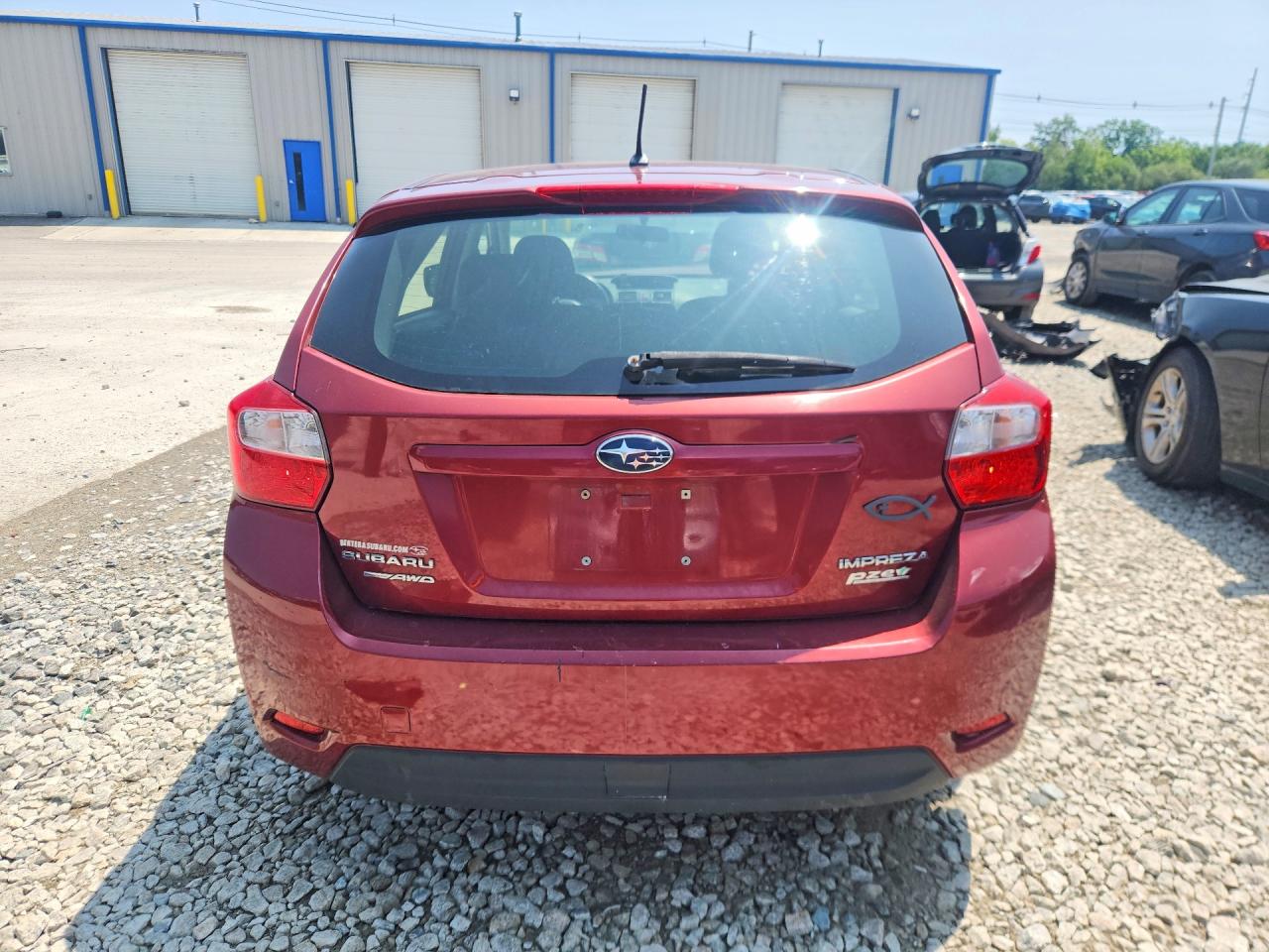 2013 Subaru Impreza Premium Red vin: JF1GPAC62D2849059