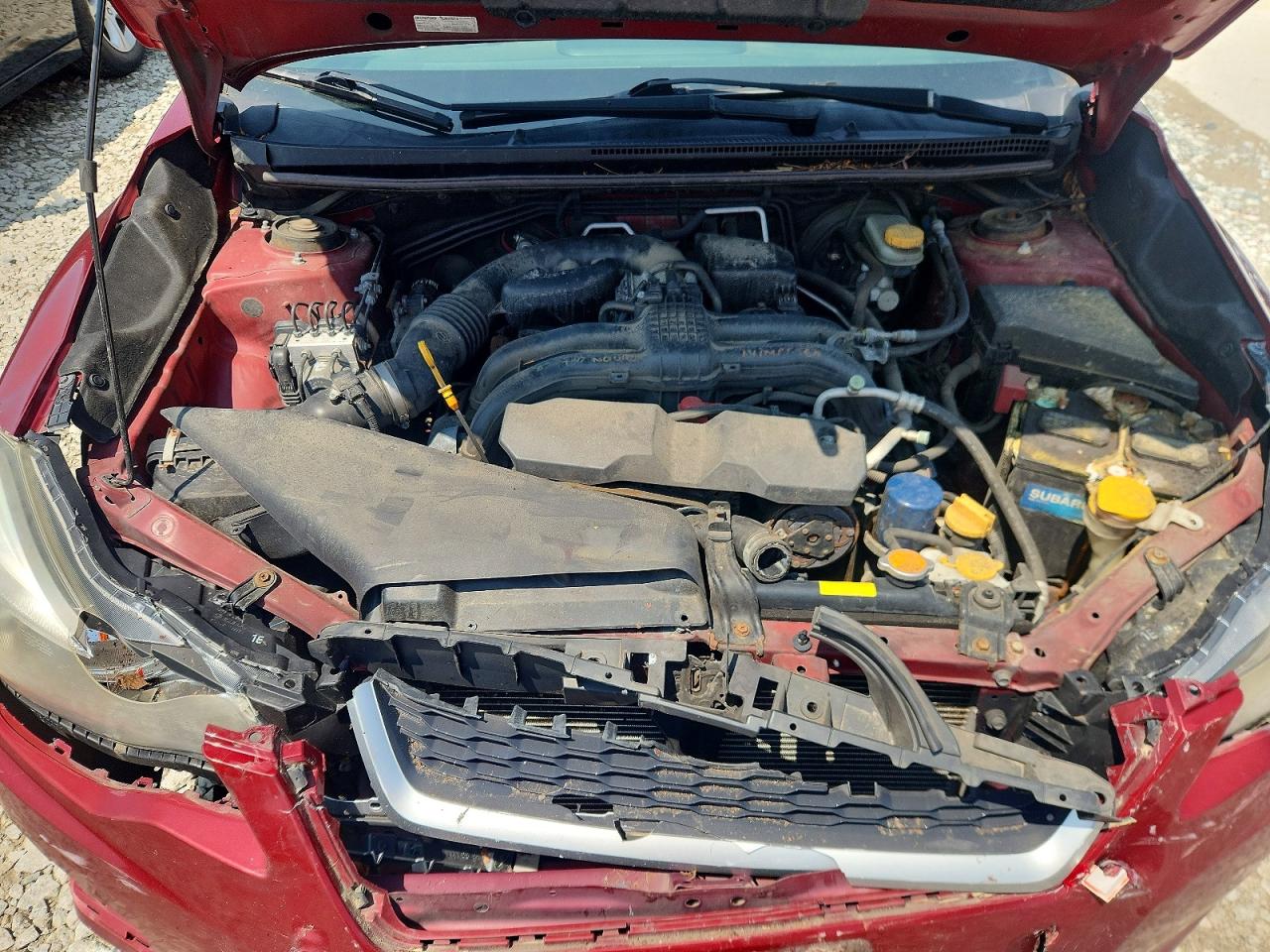 2013 Subaru Impreza Premium Red vin: JF1GPAC62D2849059