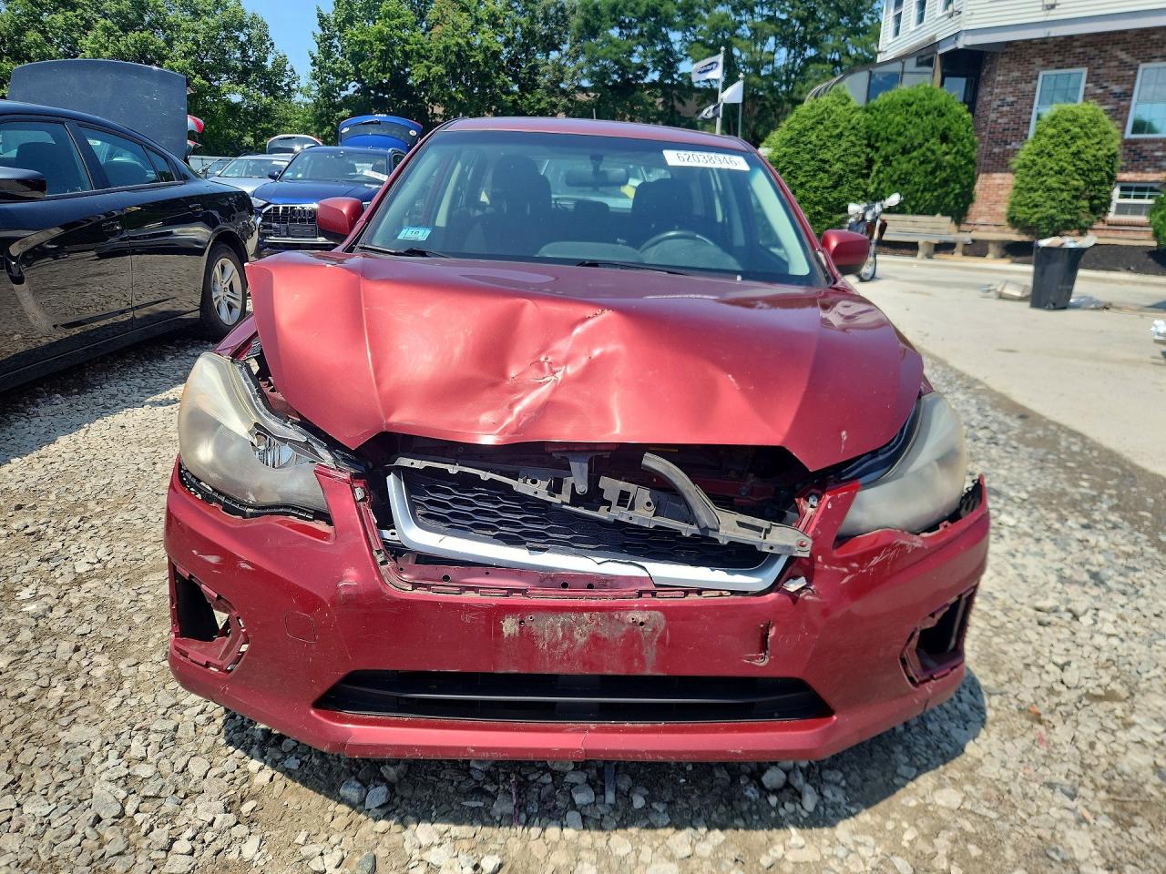 2013 Subaru Impreza Premium Red vin: JF1GPAC62D2849059