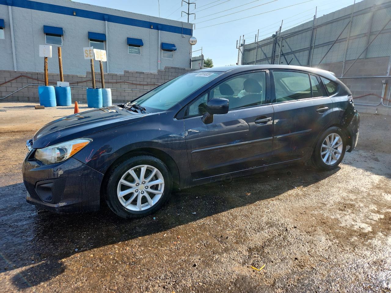 2013 Subaru Impreza Premium Black vin: JF1GPAC62DH815684