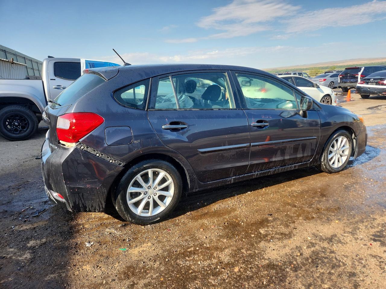 2013 Subaru Impreza Premium Black vin: JF1GPAC62DH815684